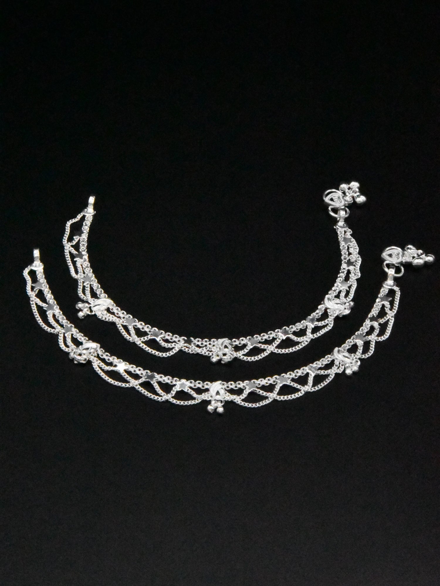 Girls Silver Anklets - Roop Darshan