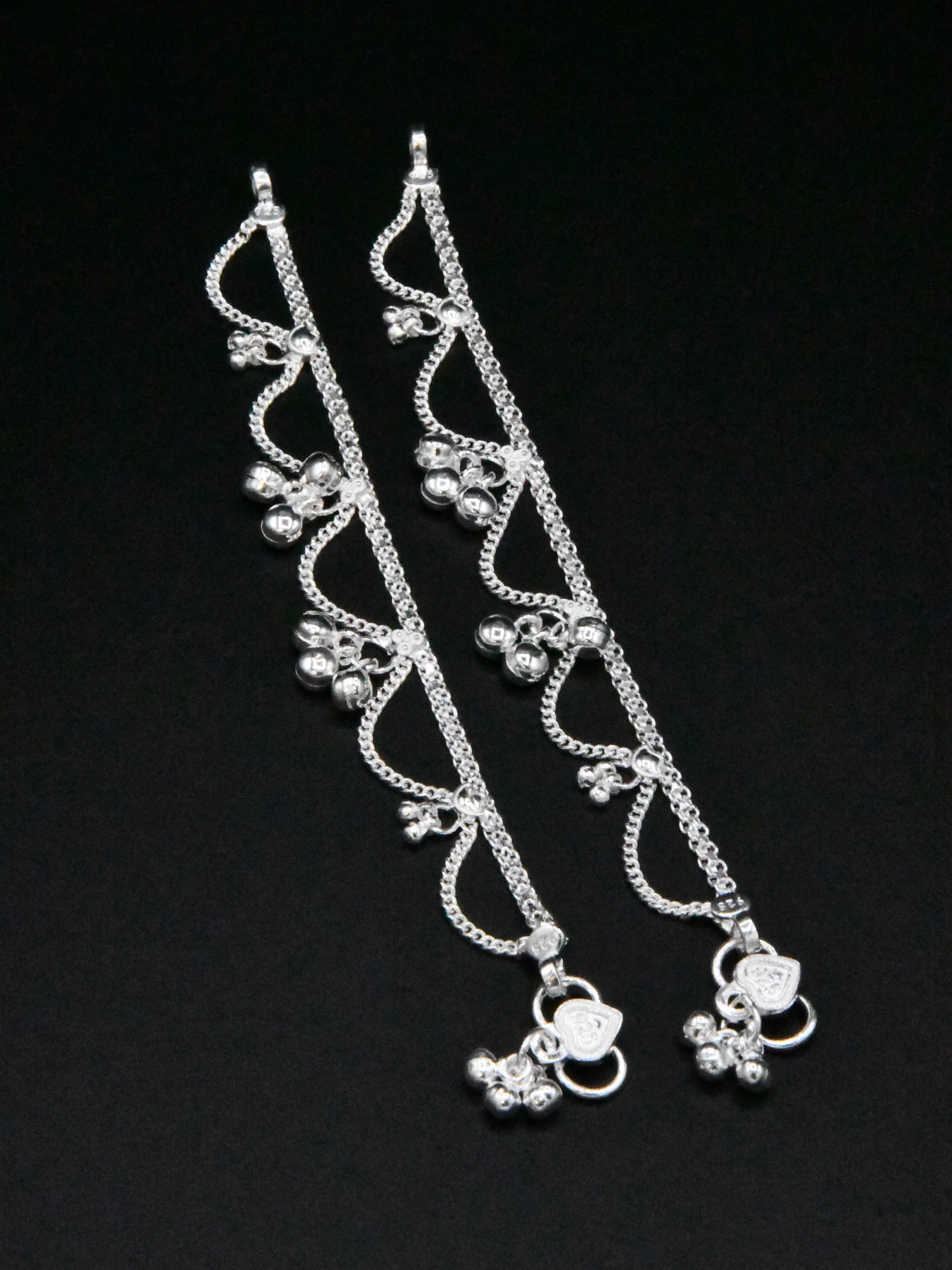 Baby Silver Anklets - Roop Darshan