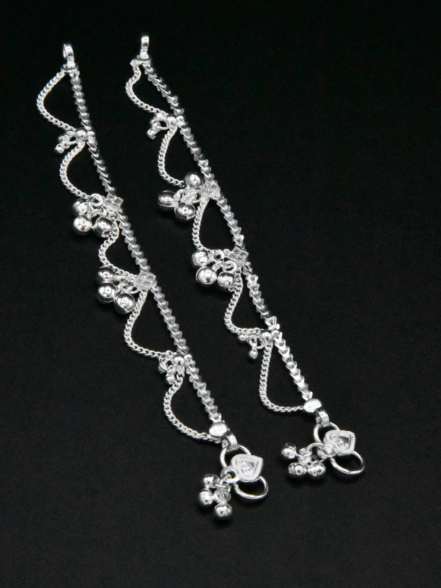 Baby Silver Anklets - Roop Darshan