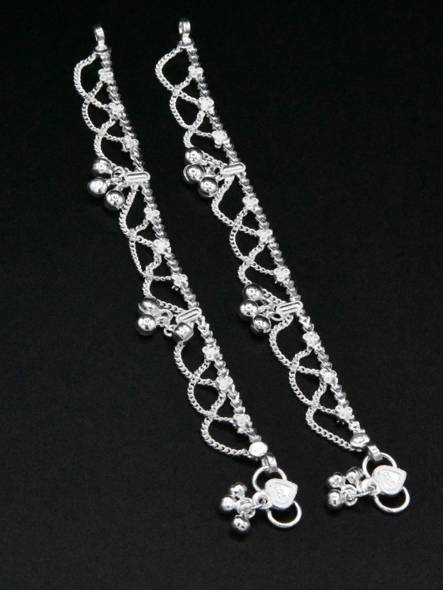 Baby Silver Anklets - Roop Darshan