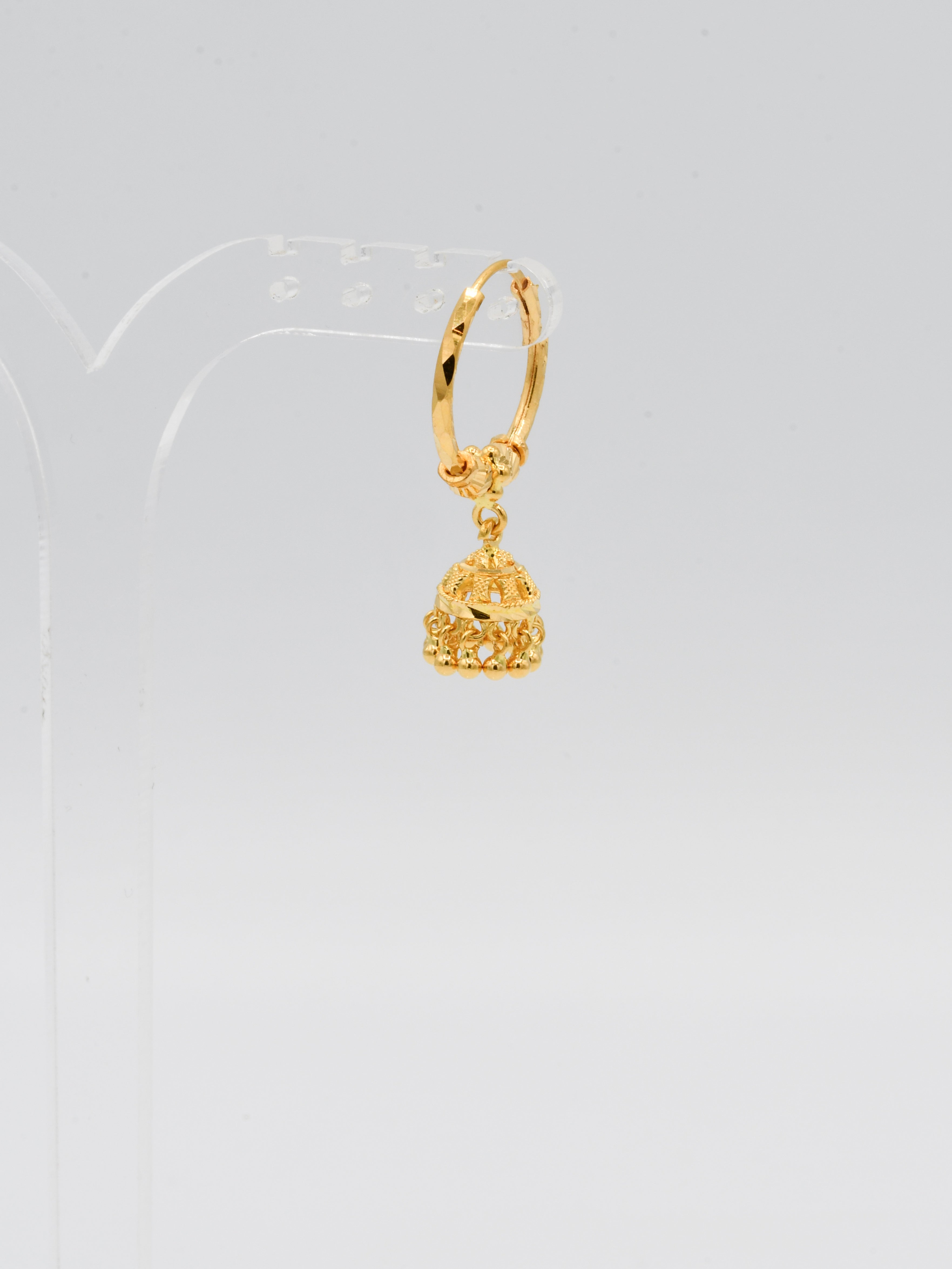 22ct Gold Ball Jhumki Bali