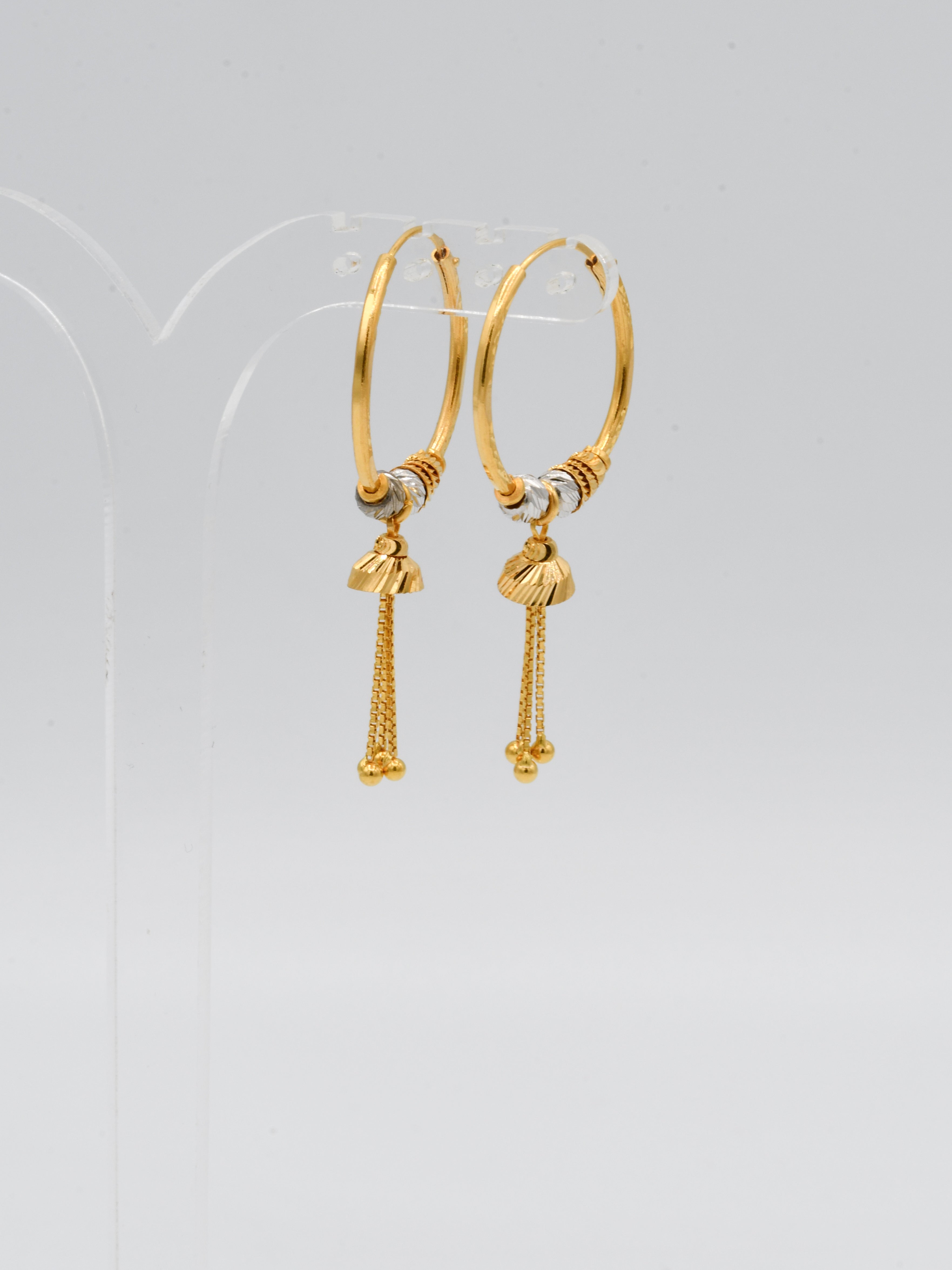 22ct Gold Two Tone Ball Bali