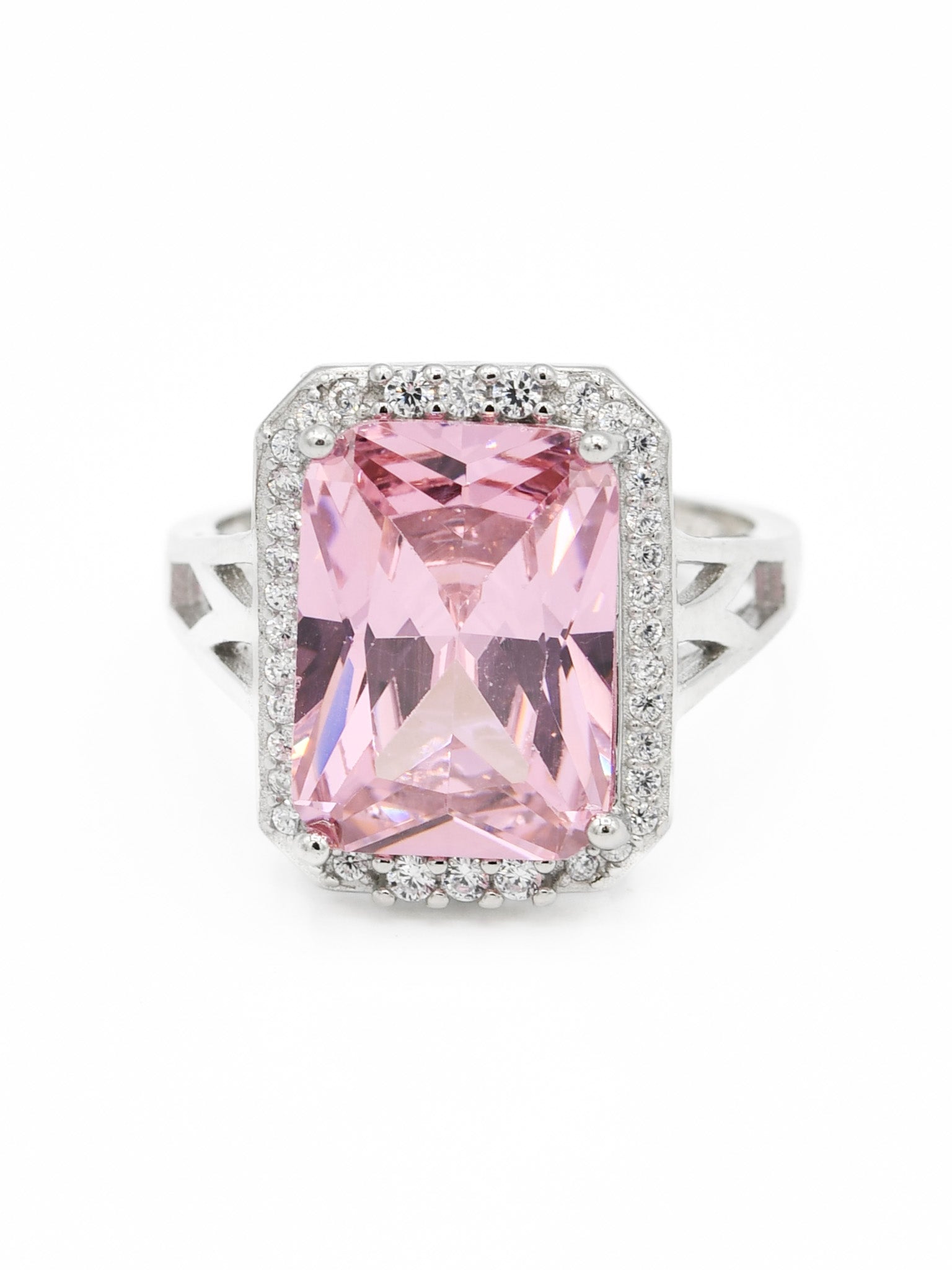 Silver Blue CZ Ladies Ring - Roop Darshan