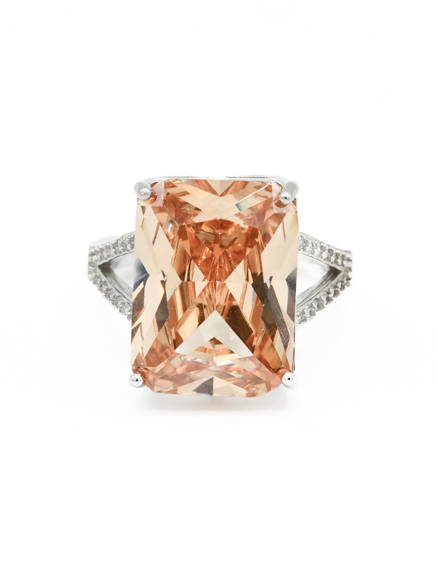 Silver CZ Ladies Ring - Roop Darshan