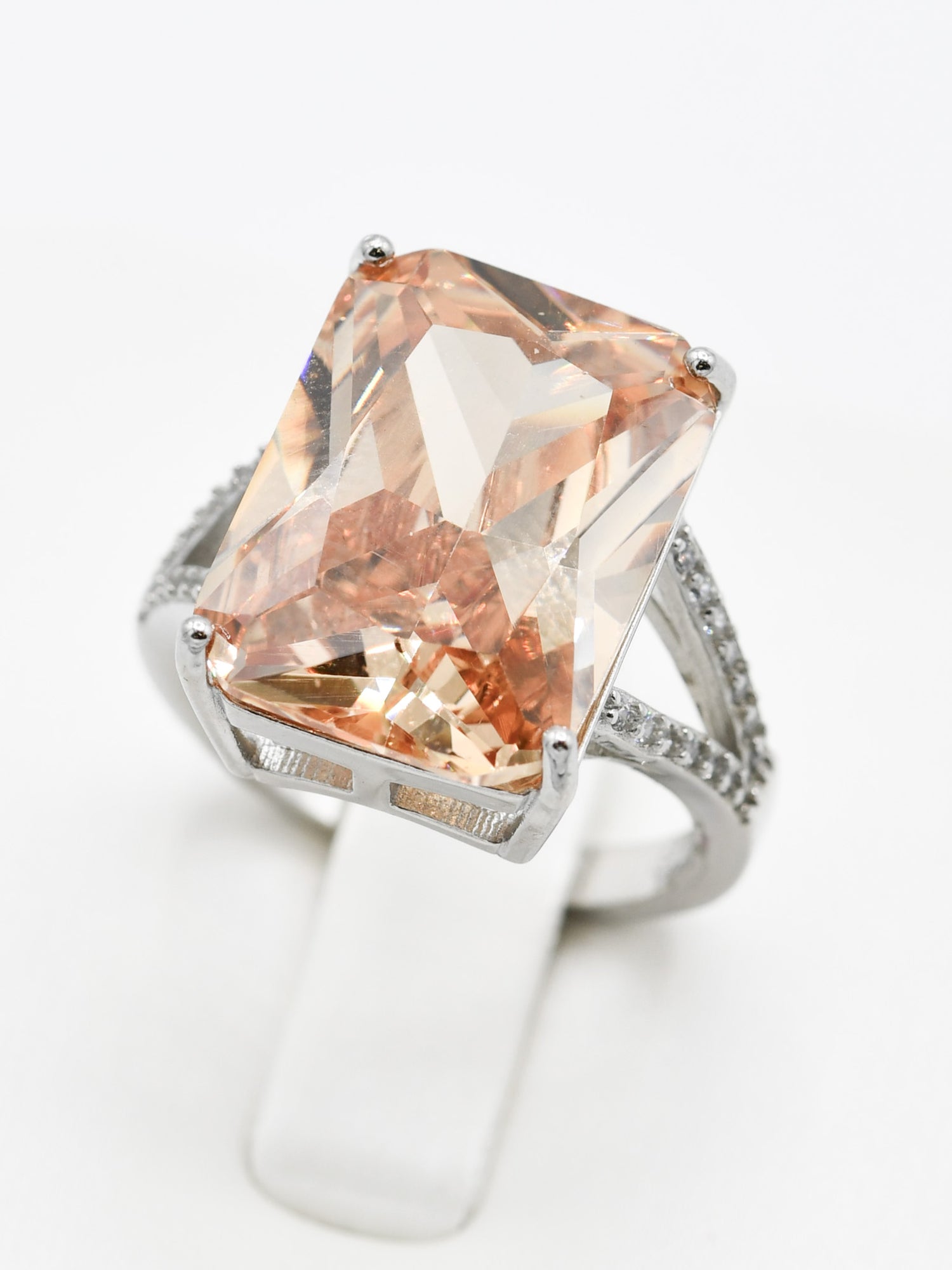 Silver CZ Ladies Ring - Roop Darshan