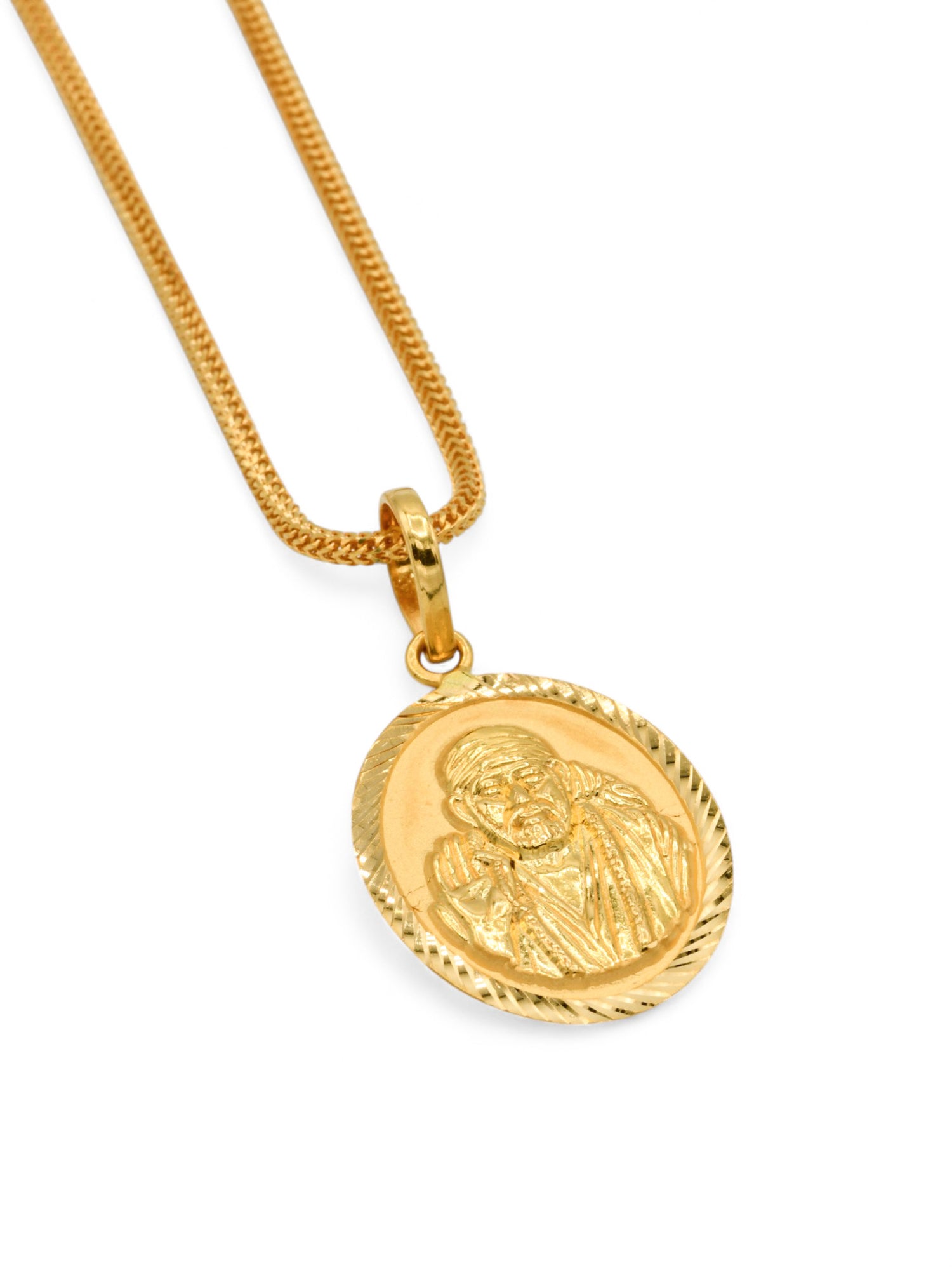 22ct Gold Sai baba Pendant - Roop Darshan