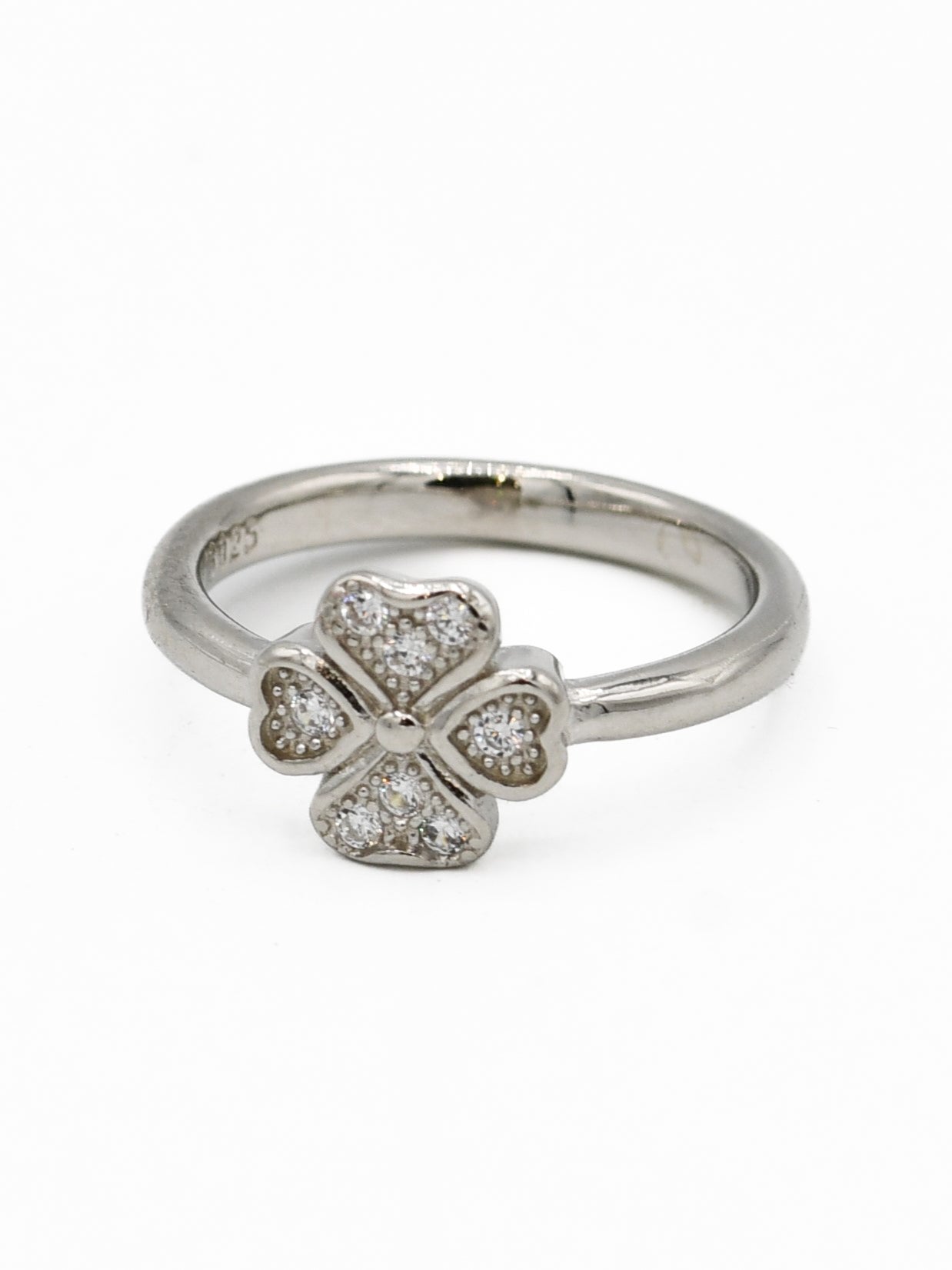 Silver CZ Baby Ring - Roop Darshan