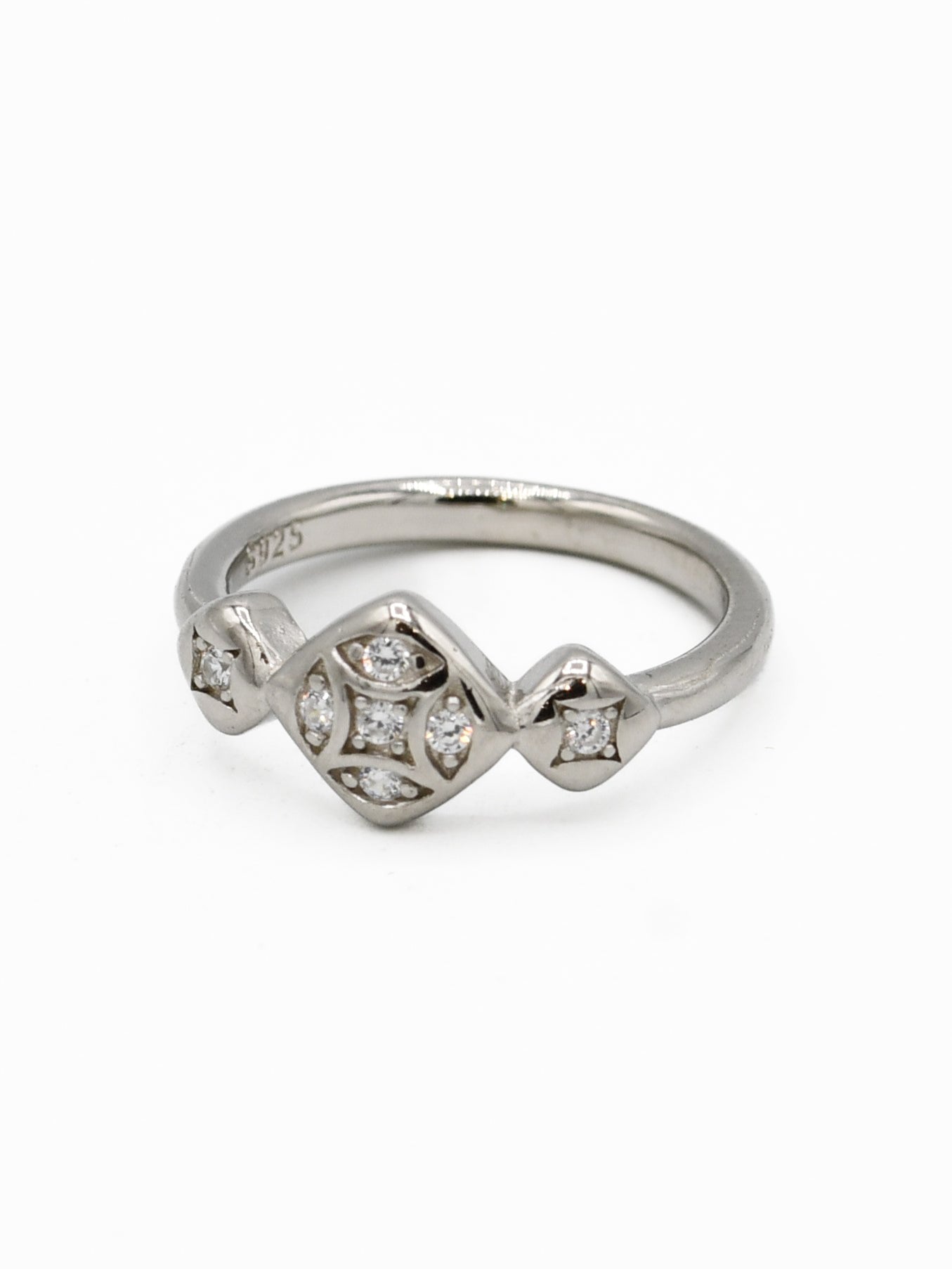 Silver CZ Baby Ring - Roop Darshan