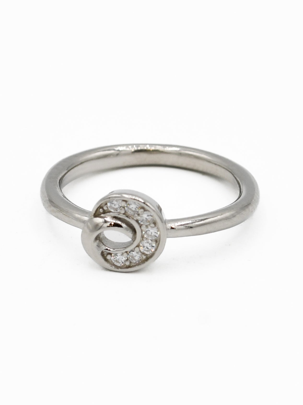 Silver CZ Baby Ring - Roop Darshan