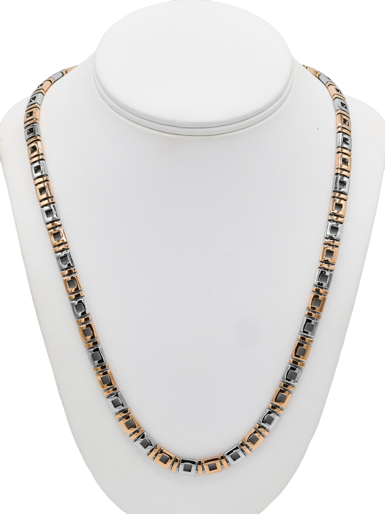 Silver Hollow Link Chain - Roop Darshan