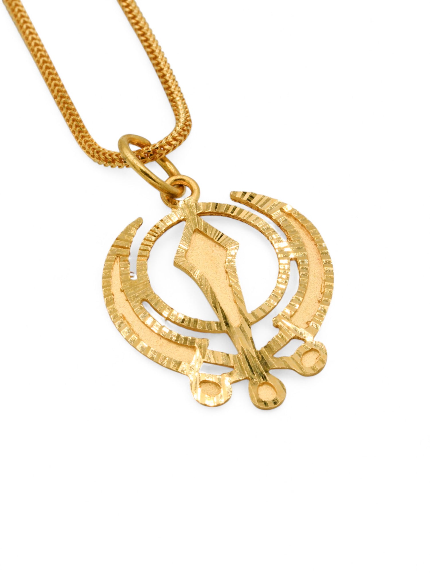 22ct Gold Khanda Pendant - Roop Darshan
