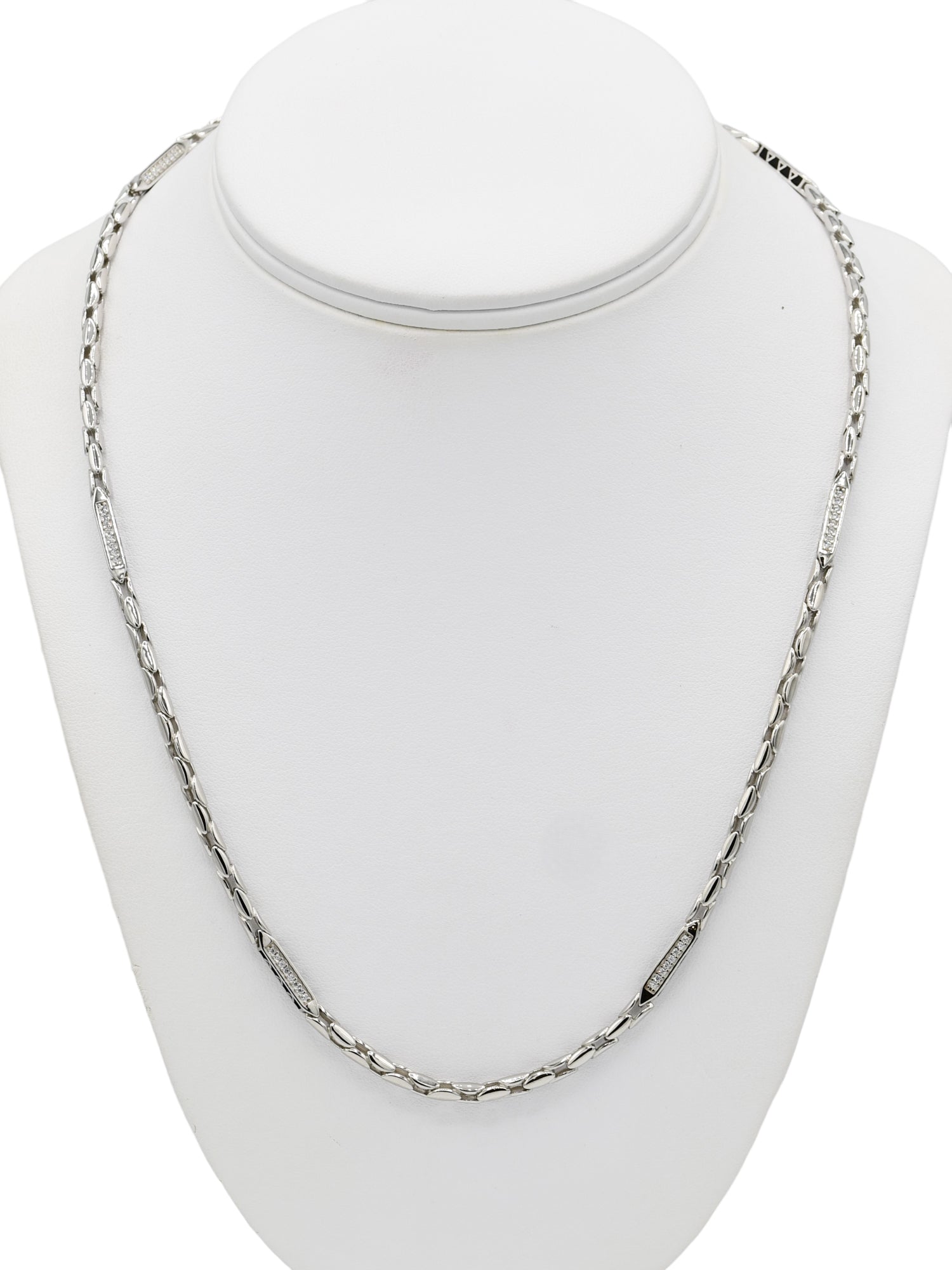 Silver CZ Chain - Roop Darshan