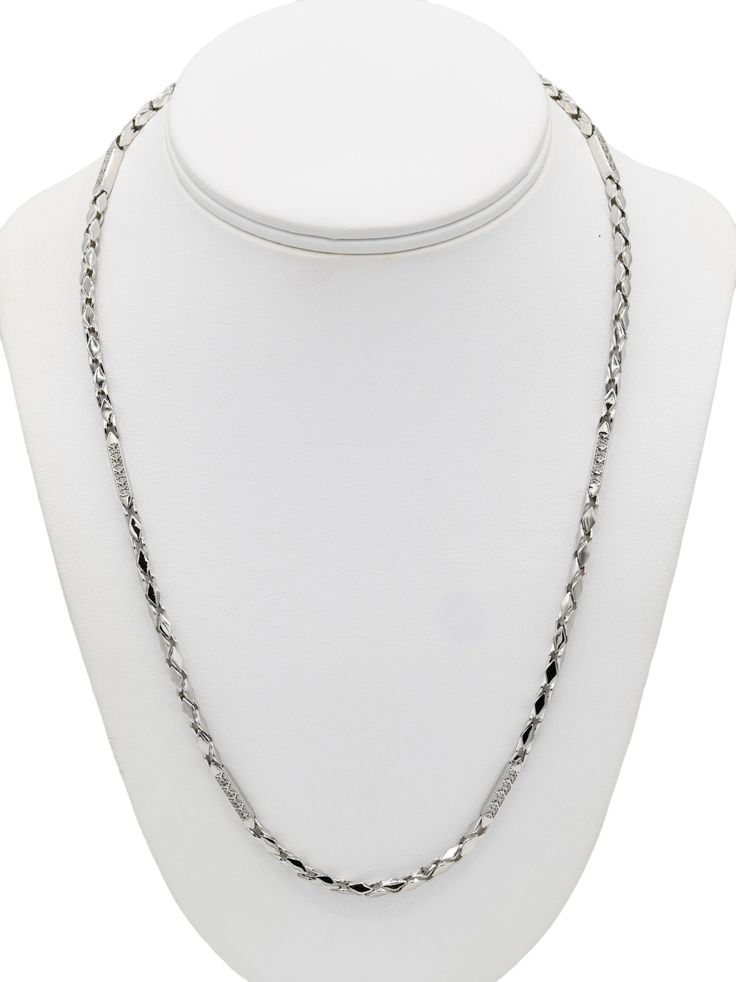 Silver CZ Chain - Roop Darshan