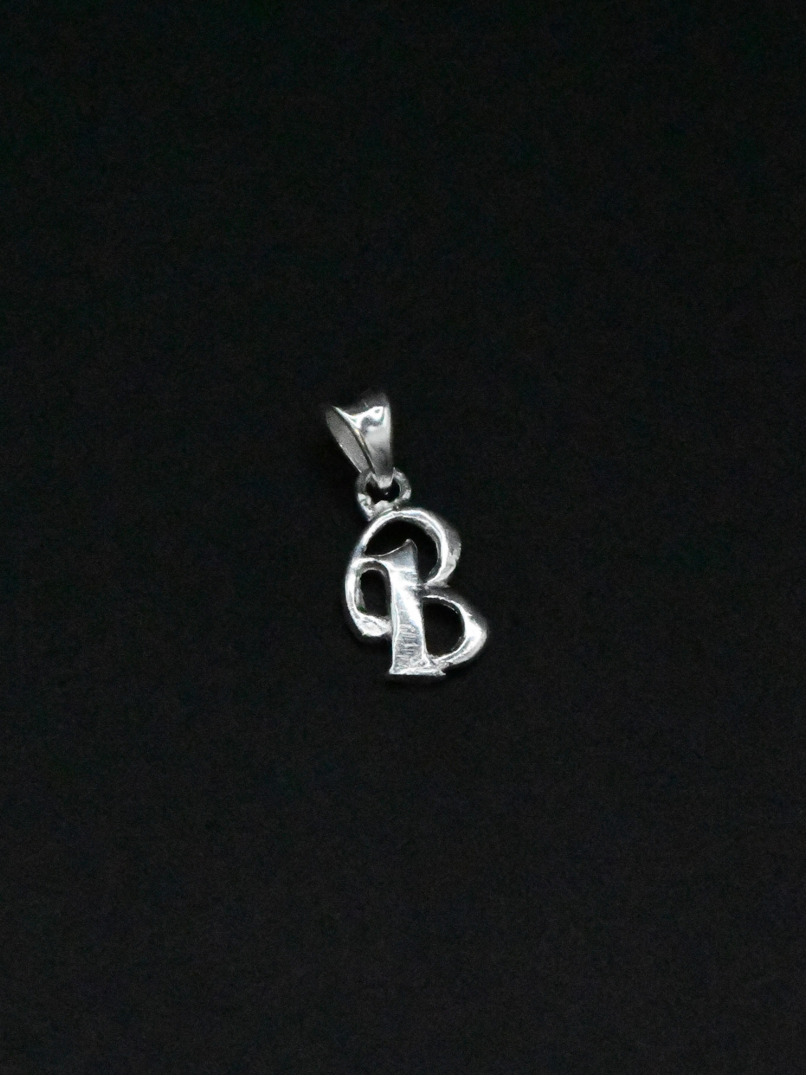 Silver "B" Pendant - Roop Darshan