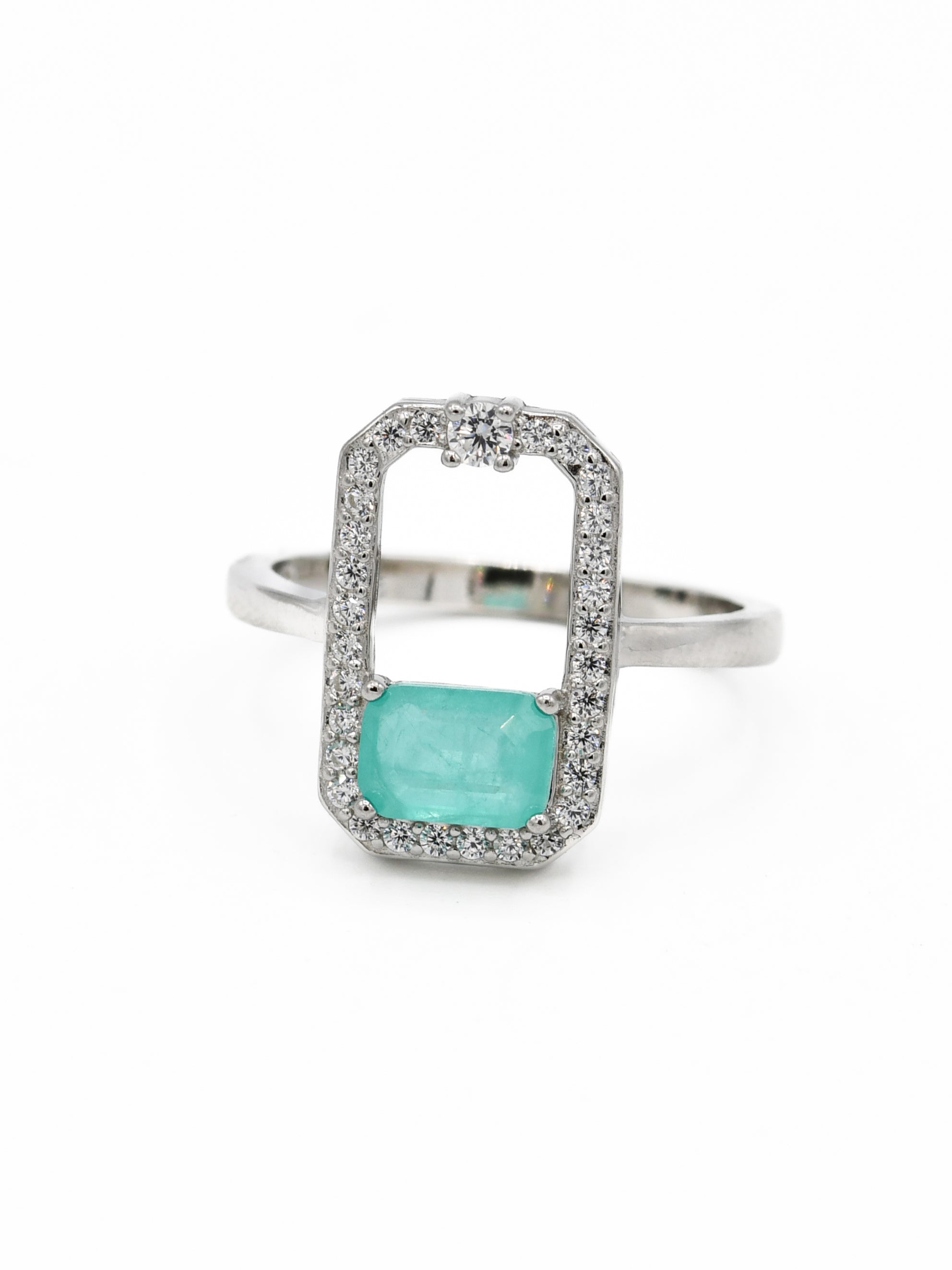 Silver CZ Ladies Ring - Roop Darshan