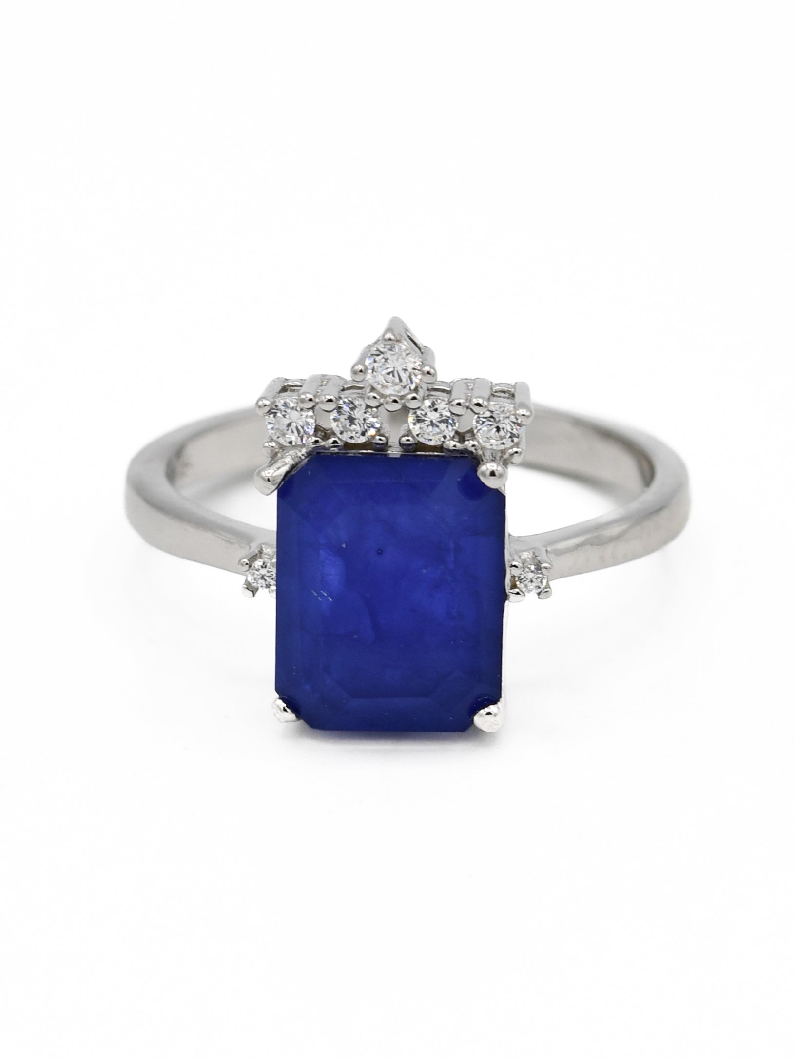 Silver CZ Ladies Ring - Roop Darshan