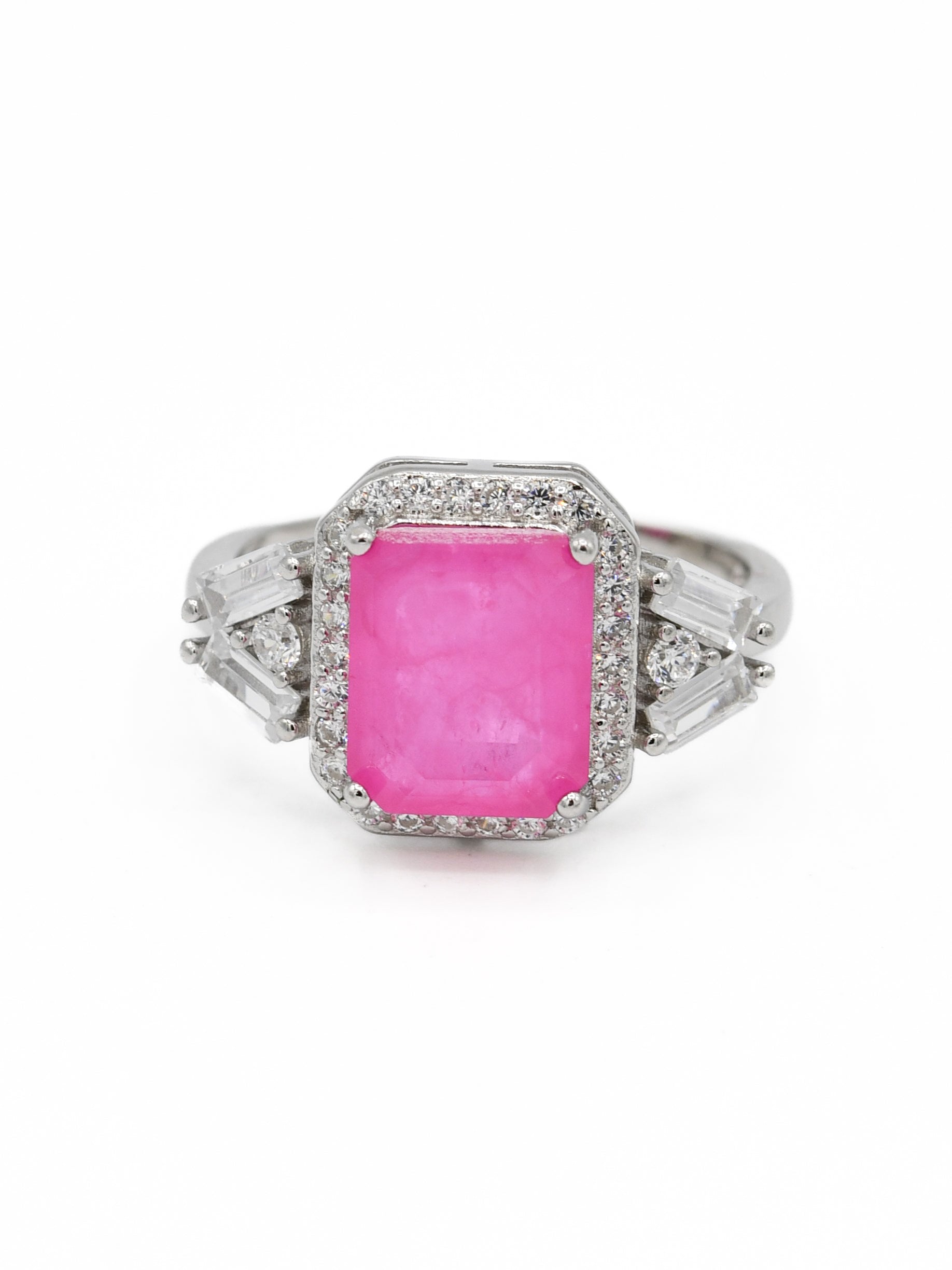 Silver CZ Ladies Ring - Roop Darshan