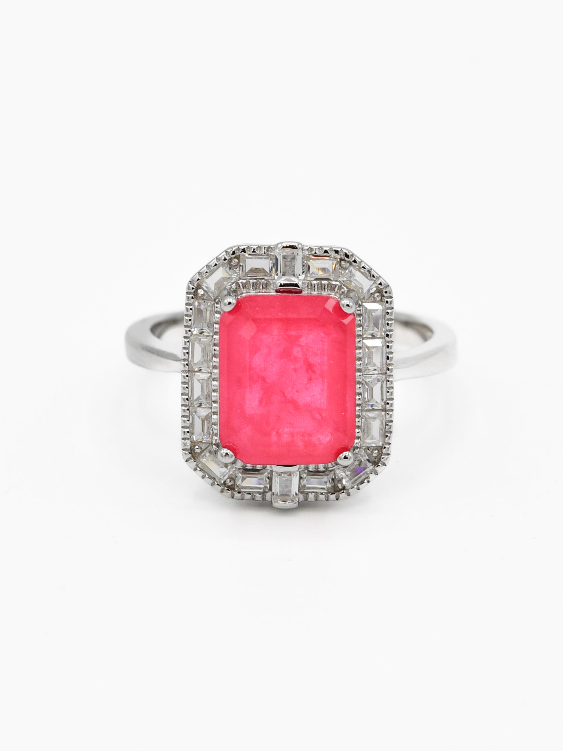 Silver CZ Ladies Ring - Roop Darshan