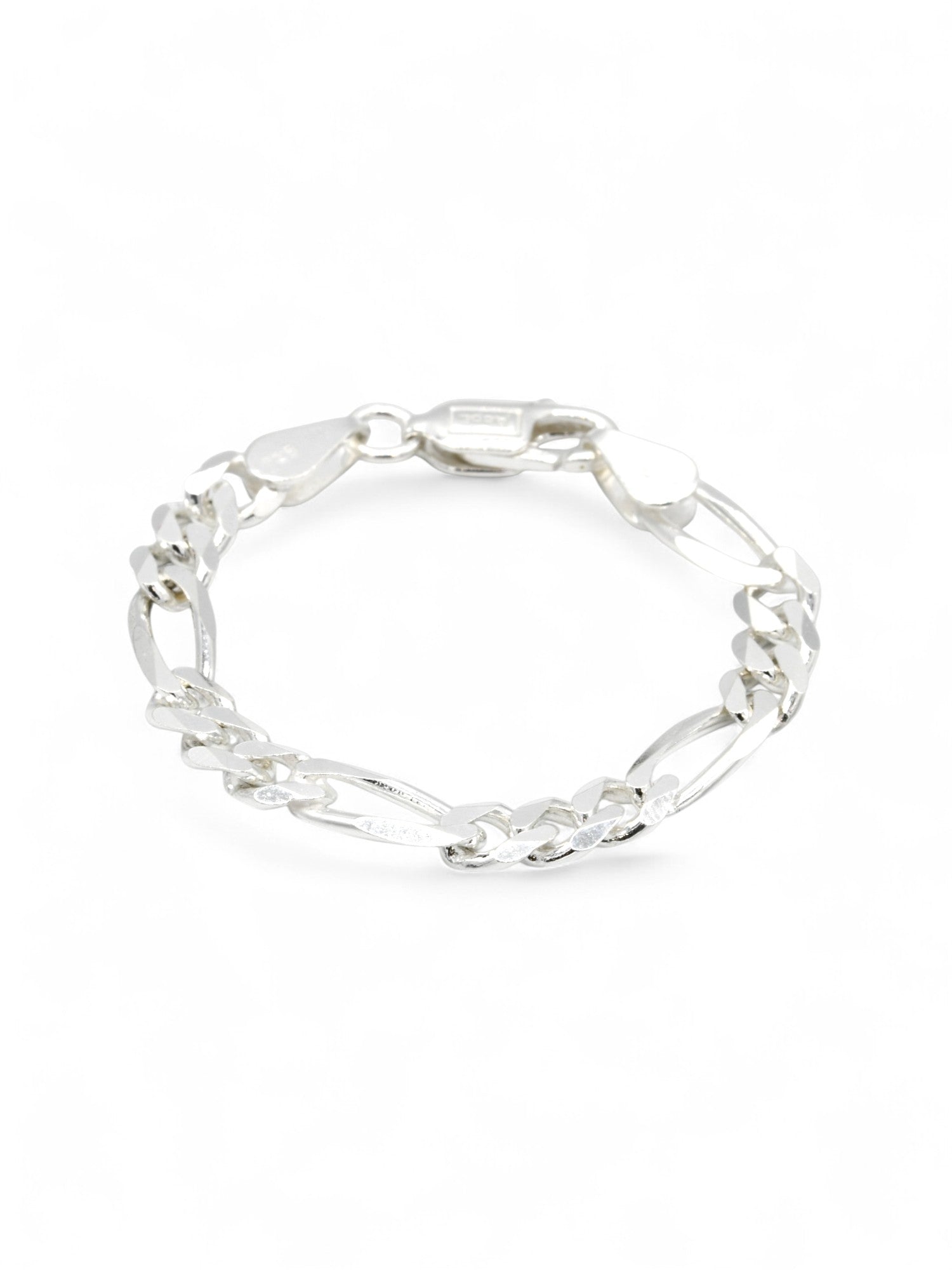 925 Sterling Silver Figaro Baby Bracelet - Roop Darshan