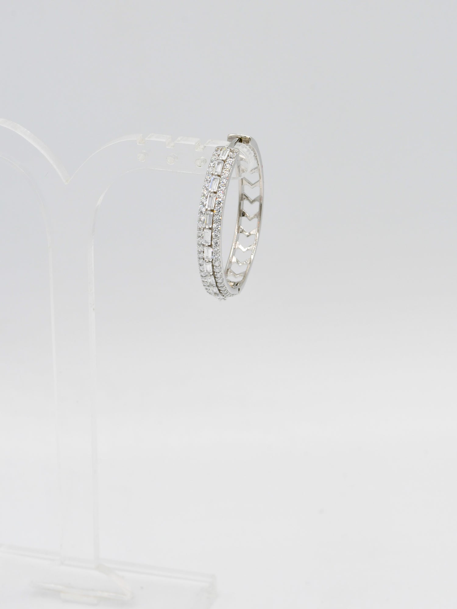 Sterling Silver CZ Bali