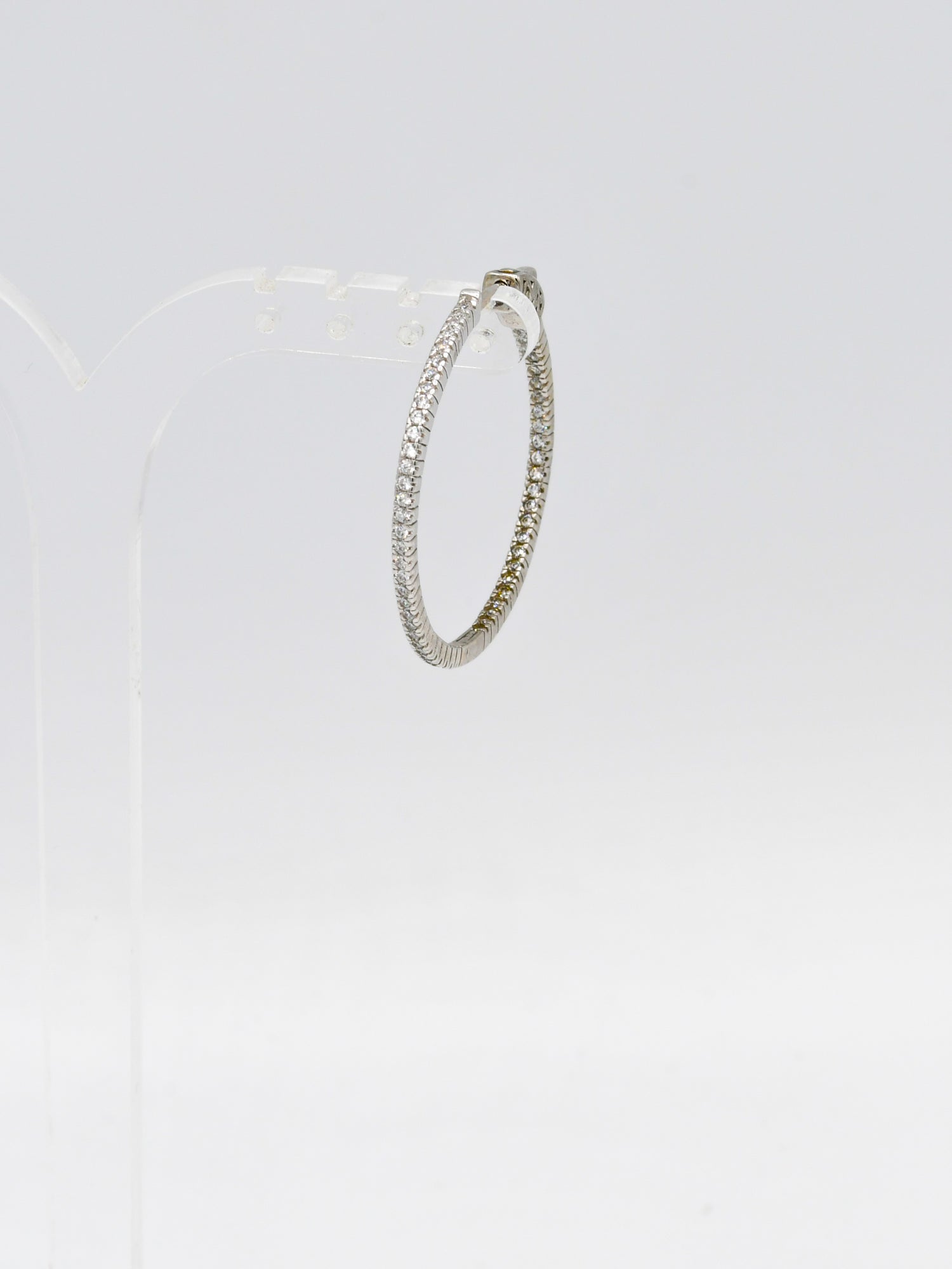 Sterling Silver CZ Bali