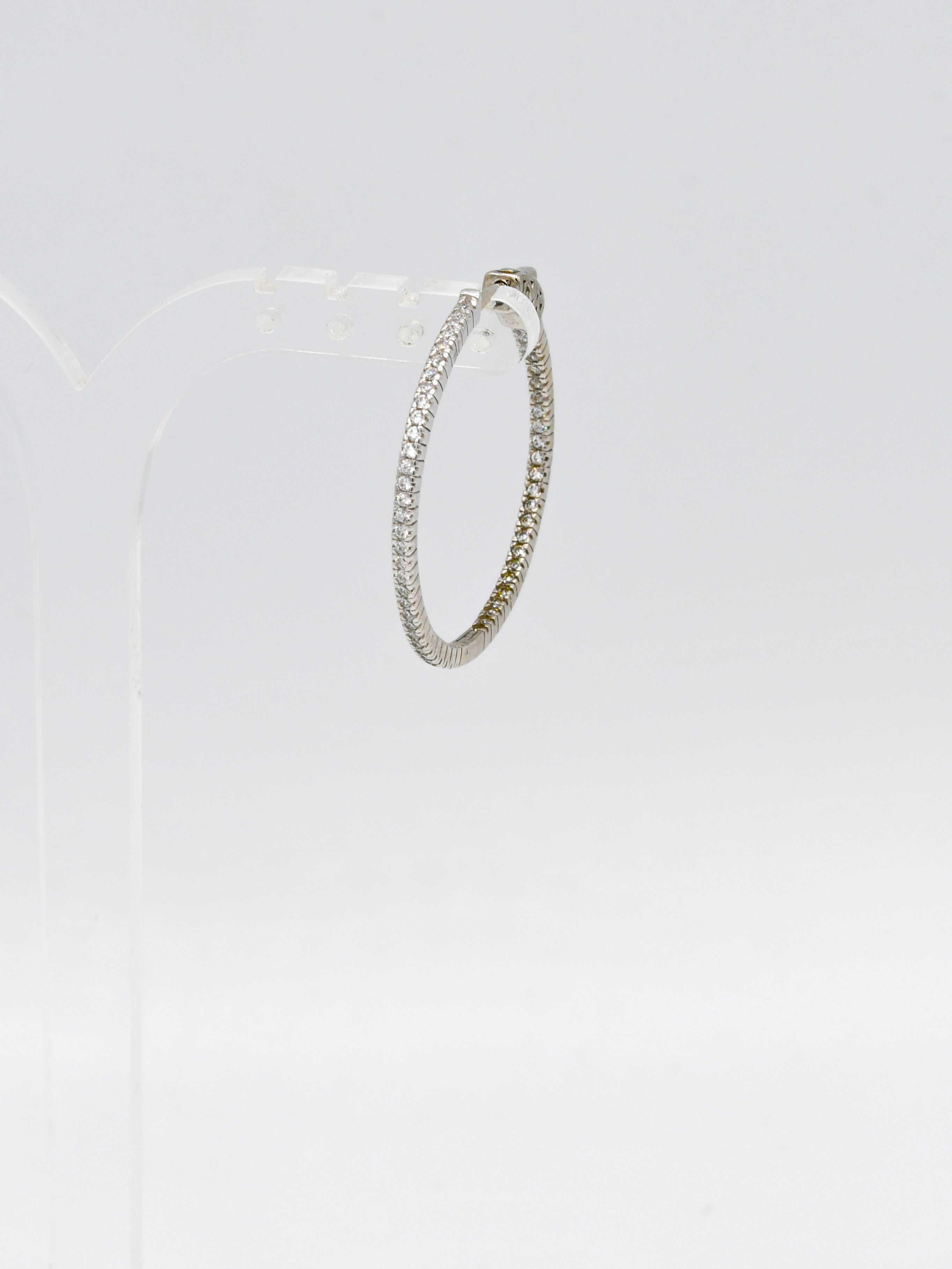 Sterling Silver CZ Bali