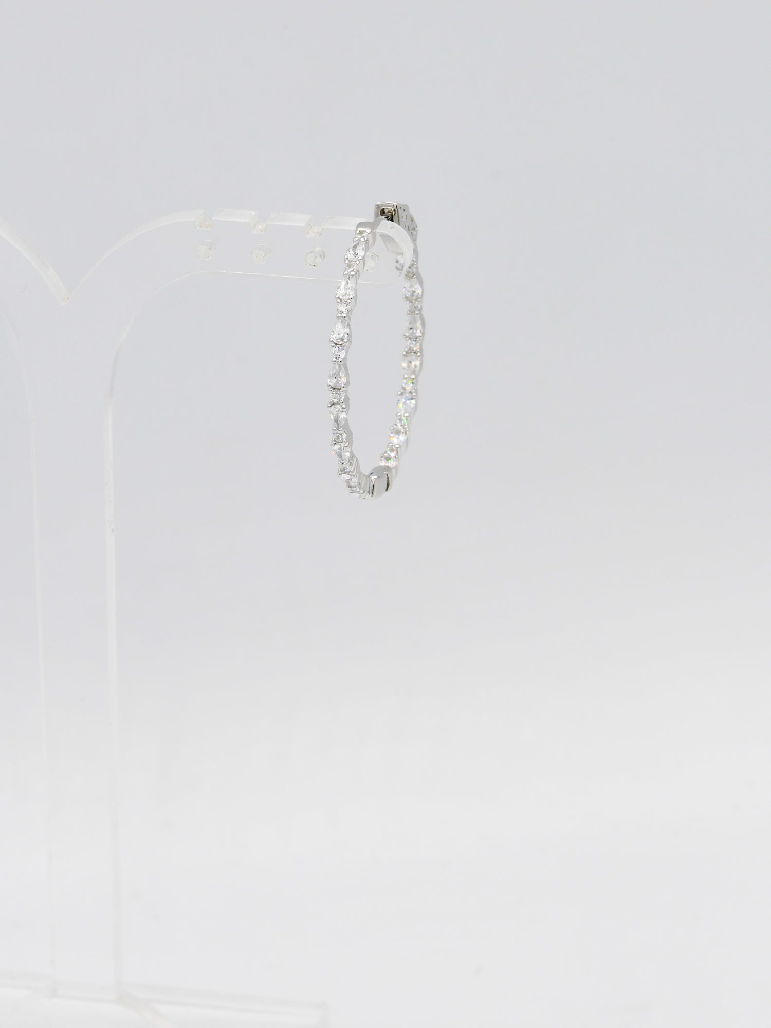 Sterling Silver CZ Bali