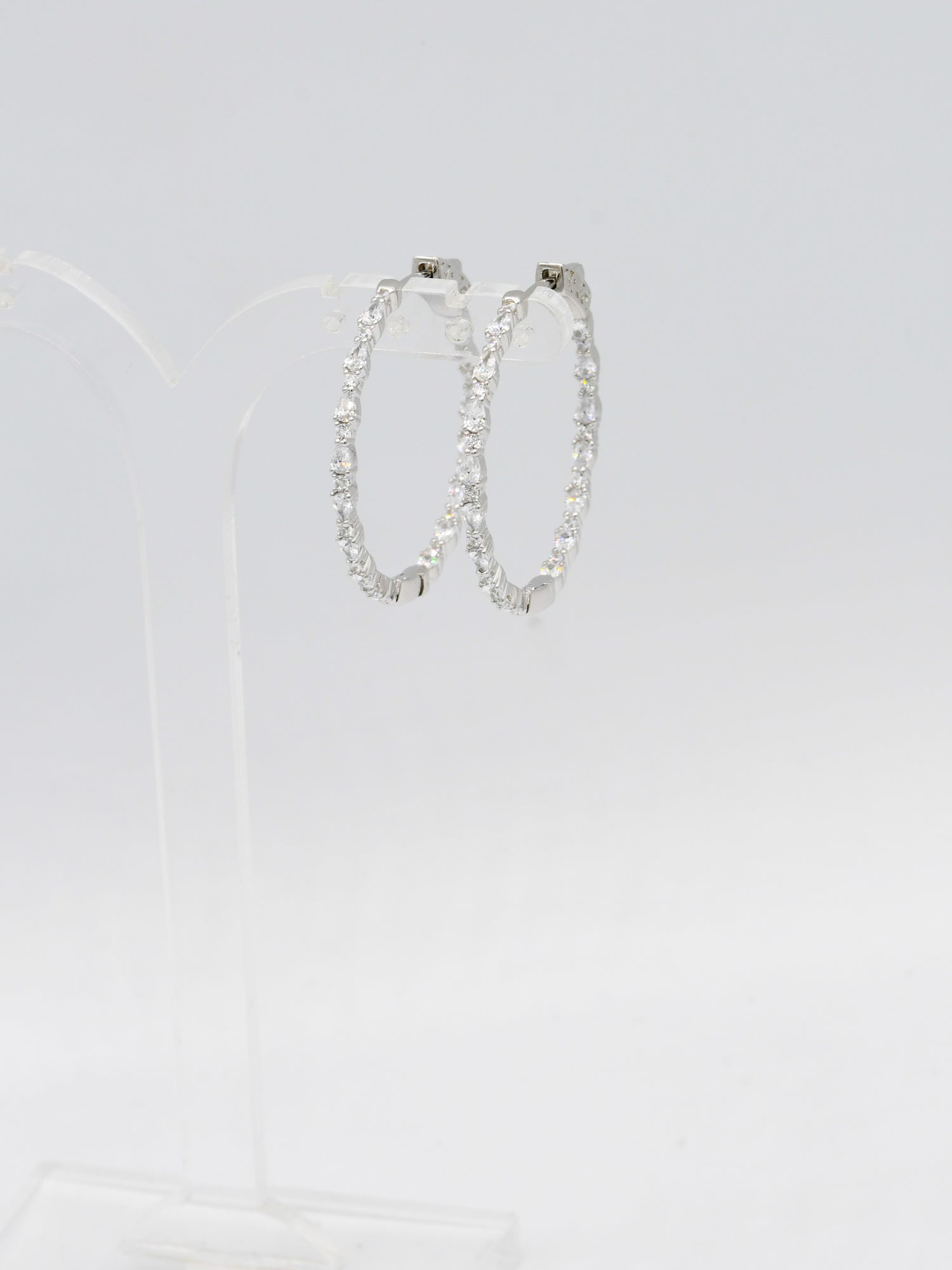 Sterling Silver CZ Bali