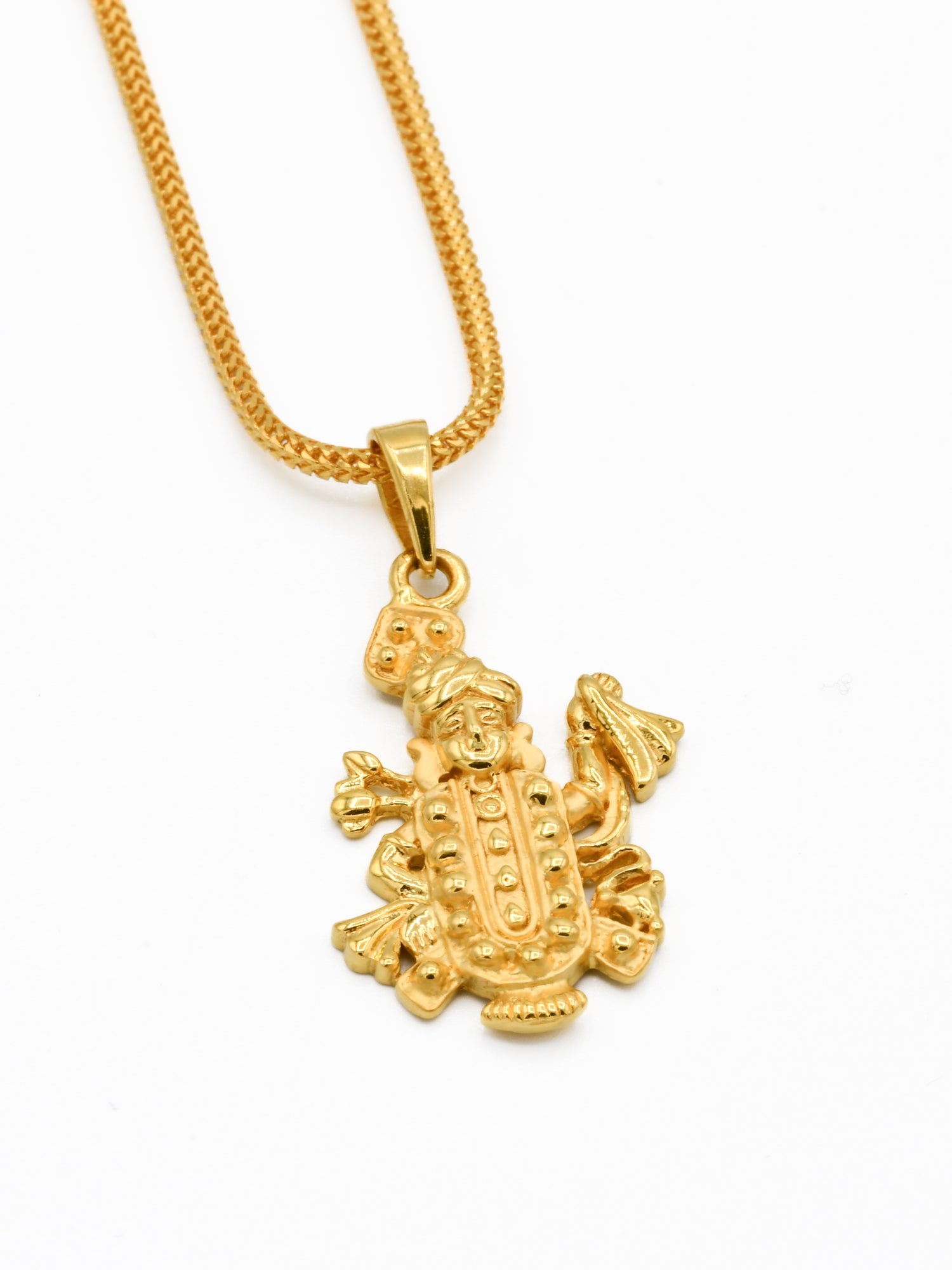 22ct Gold Shrinathji Pendant - Roop Darshan