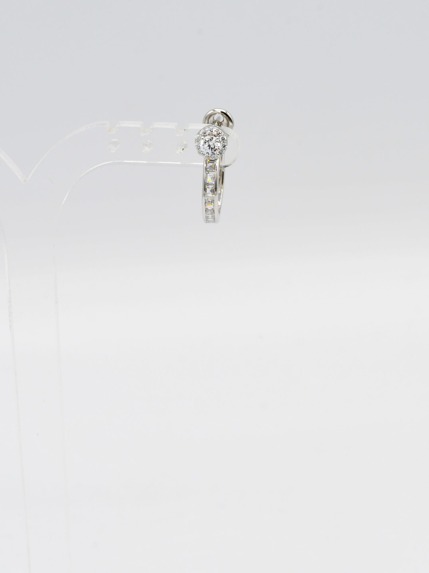 Sterling Silver CZ Bali