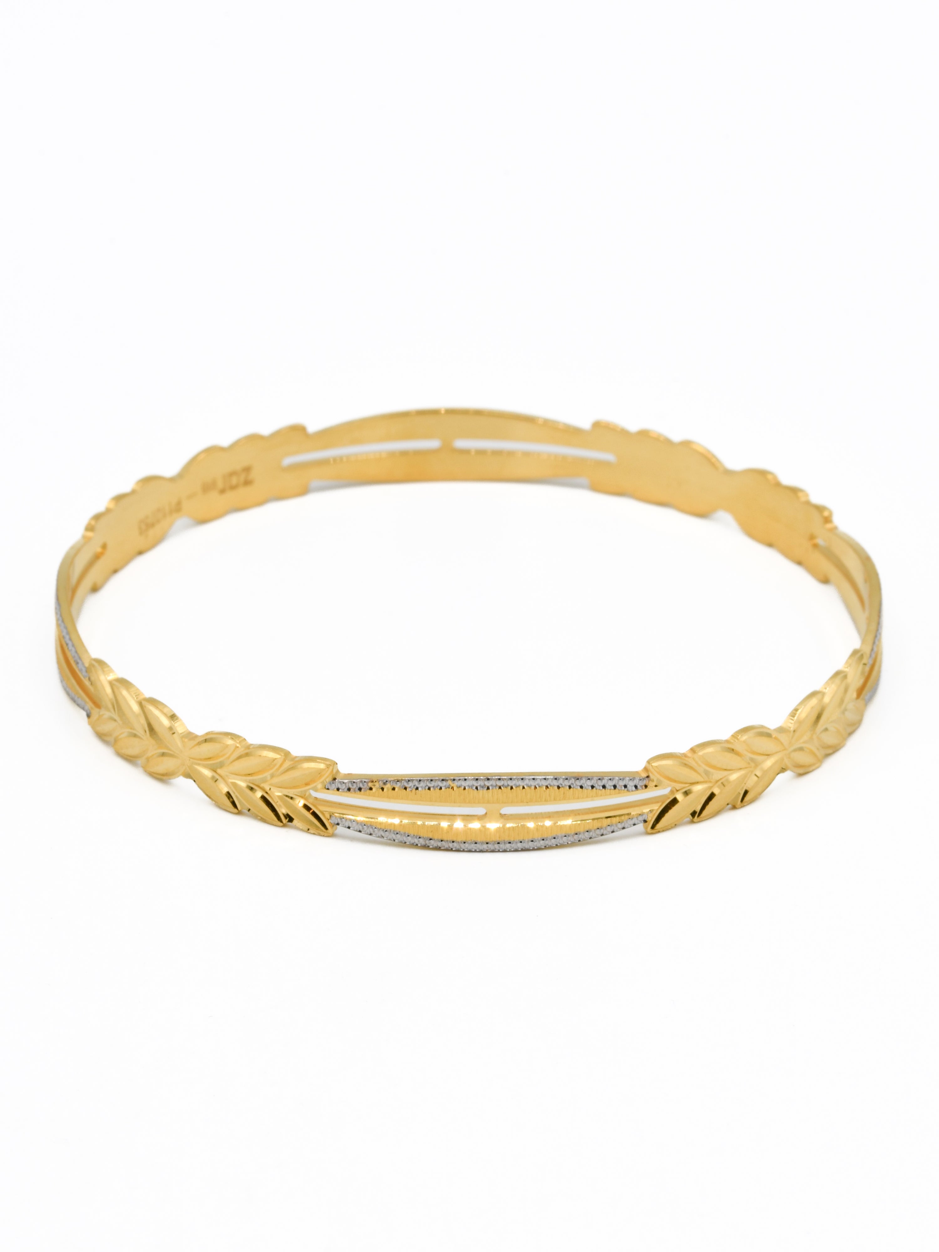 22ct Gold Two Tone Pair Bangle - Roop Darshan