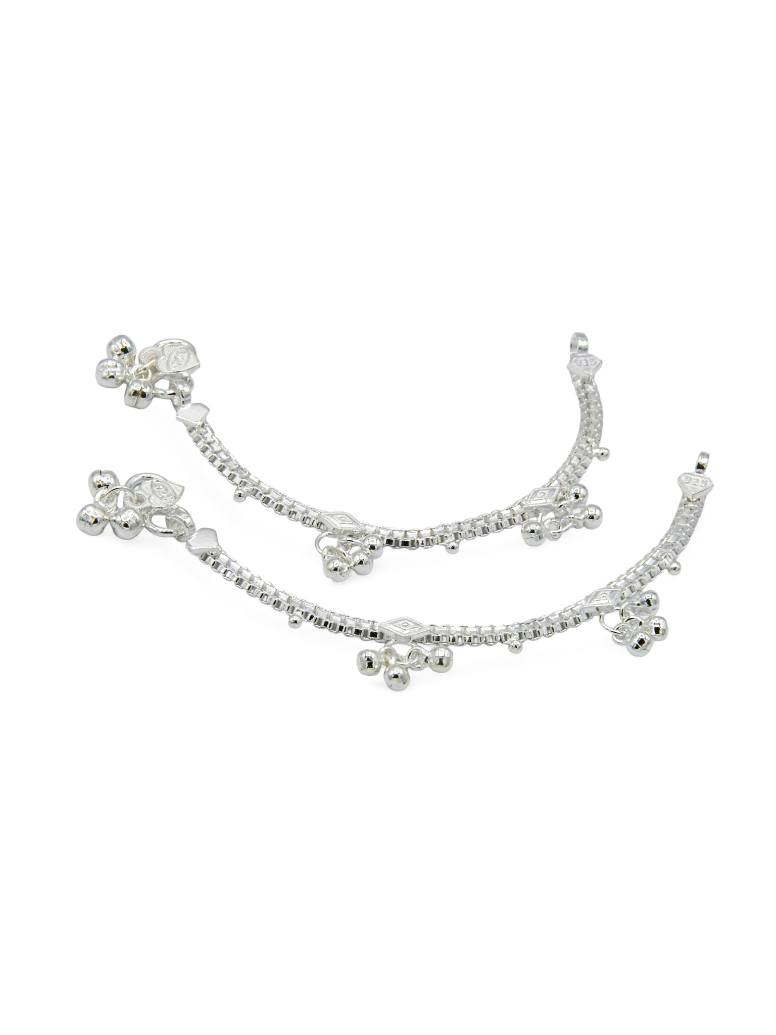 Silver Baby Anklets - Roop Darshan