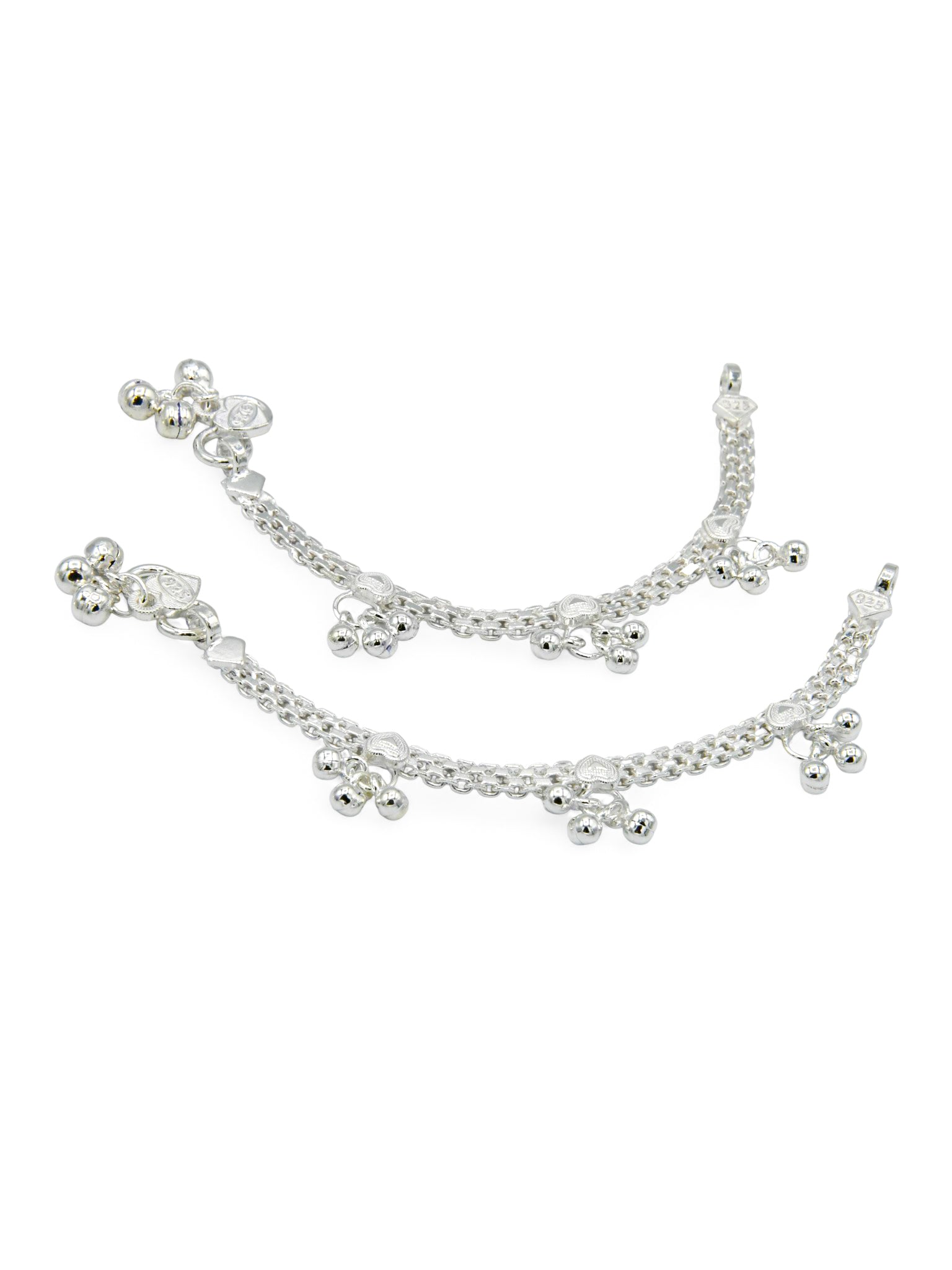 Silver Baby Anklets - Roop Darshan