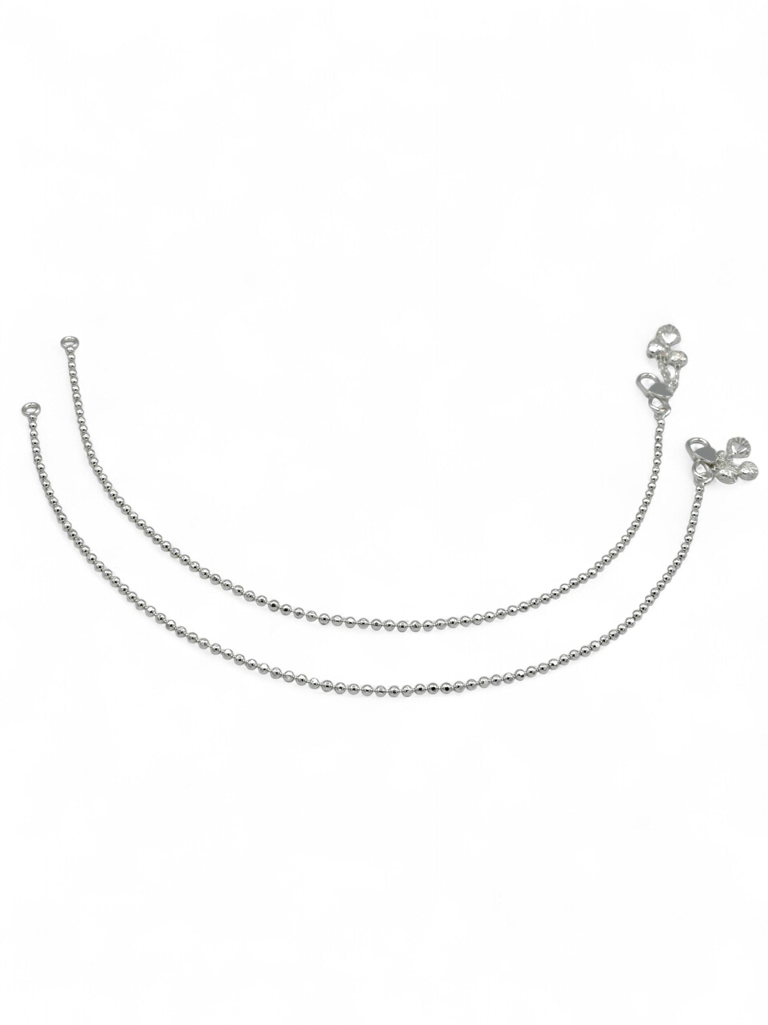 Sterling Silver Ladies Anklets - Roop Darshan