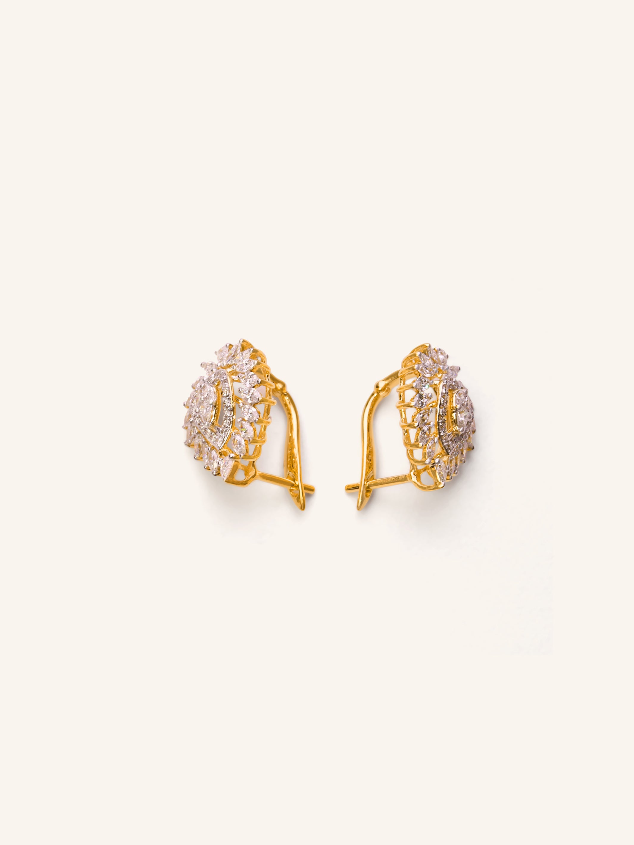 18ct Gold Diamond Bali Earring - Roop Darshan