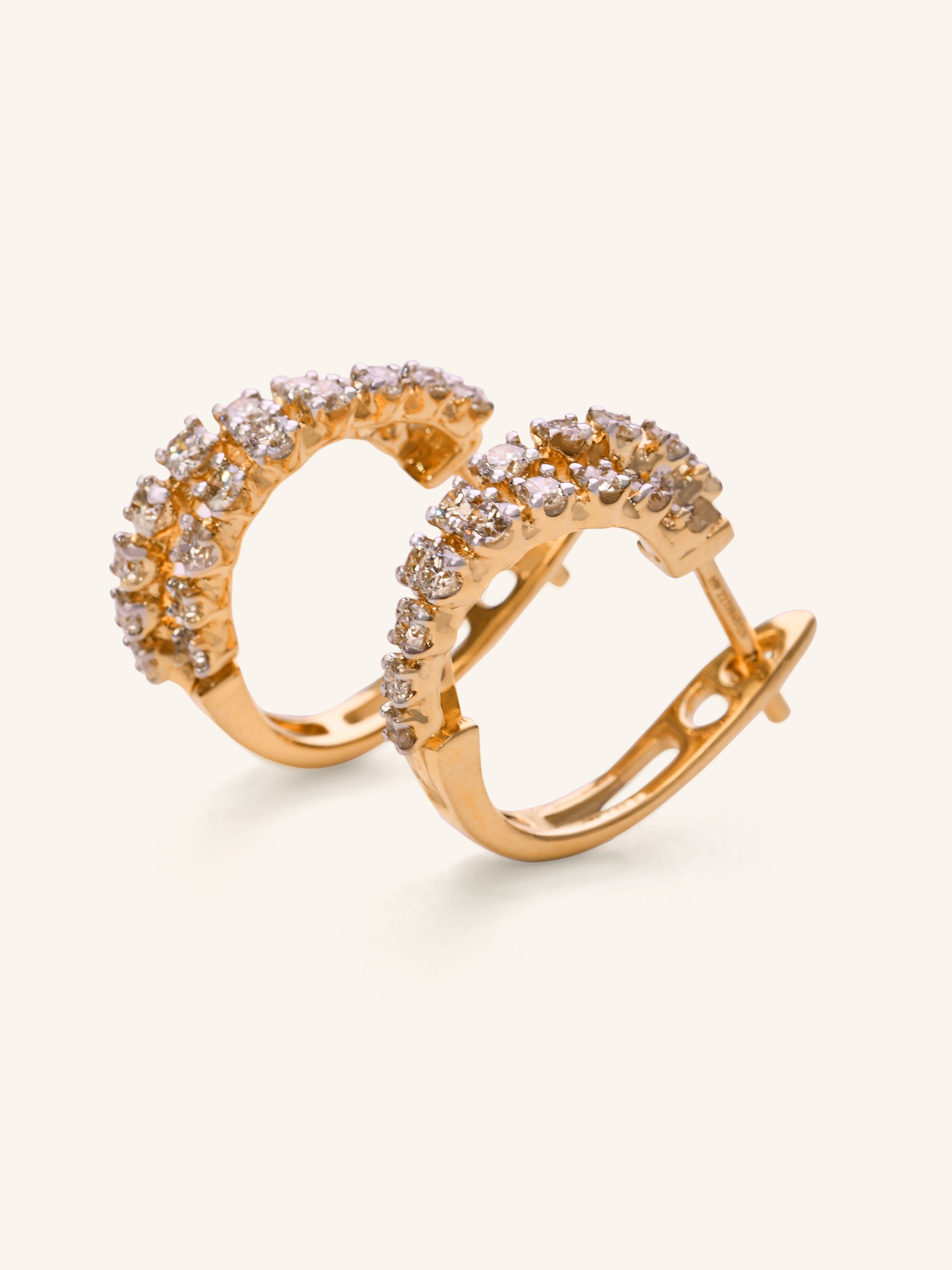 18ct Gold Diamond Bali - Roop Darshan
