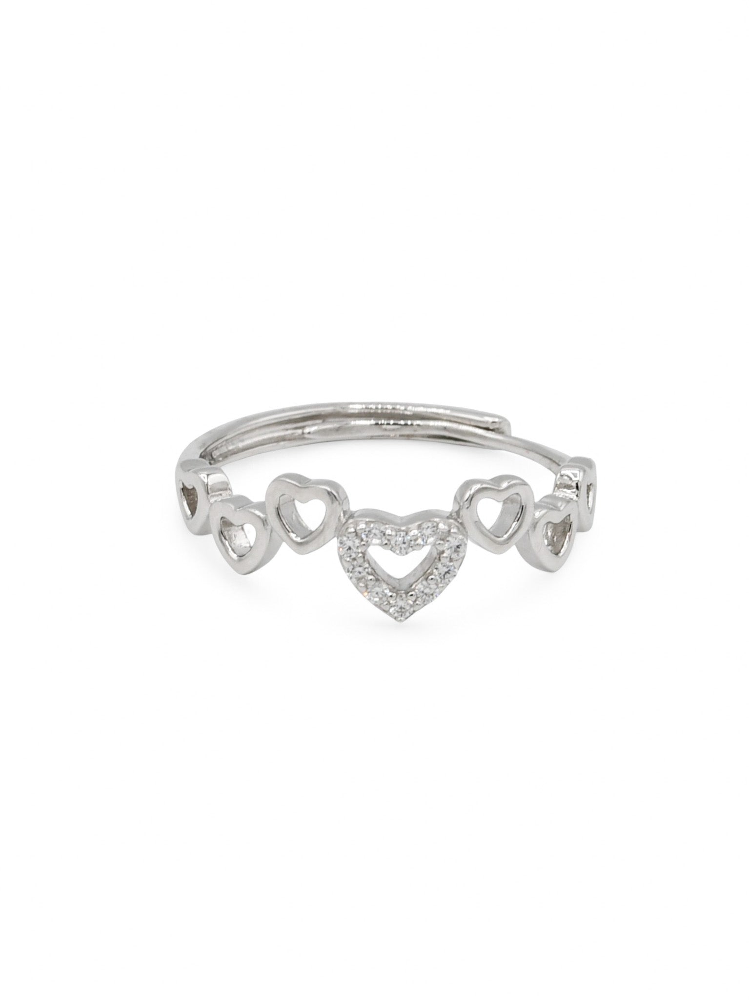 Sterling Silver CZ Ladies Ring