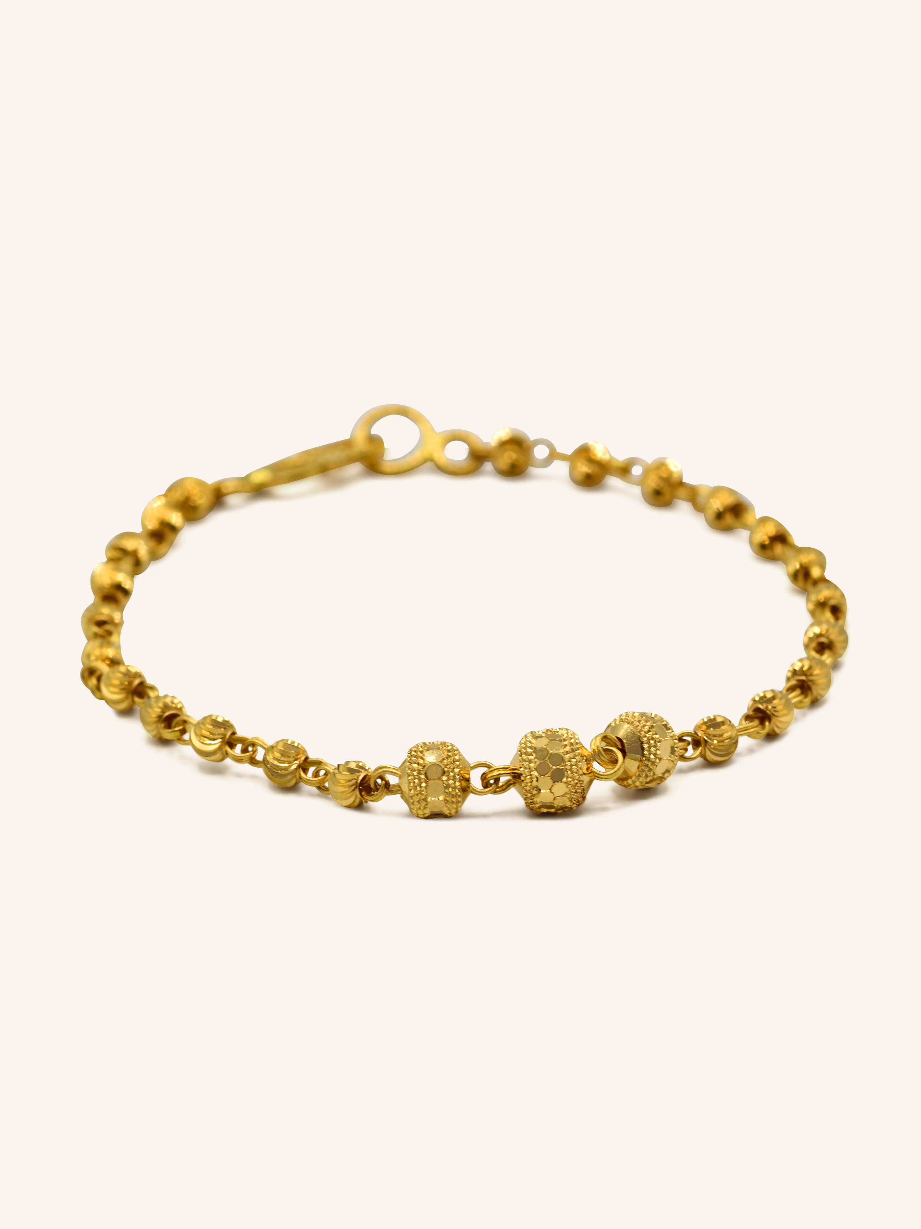 22ct Gold Baby Ball Bracelet - Roop Darshan