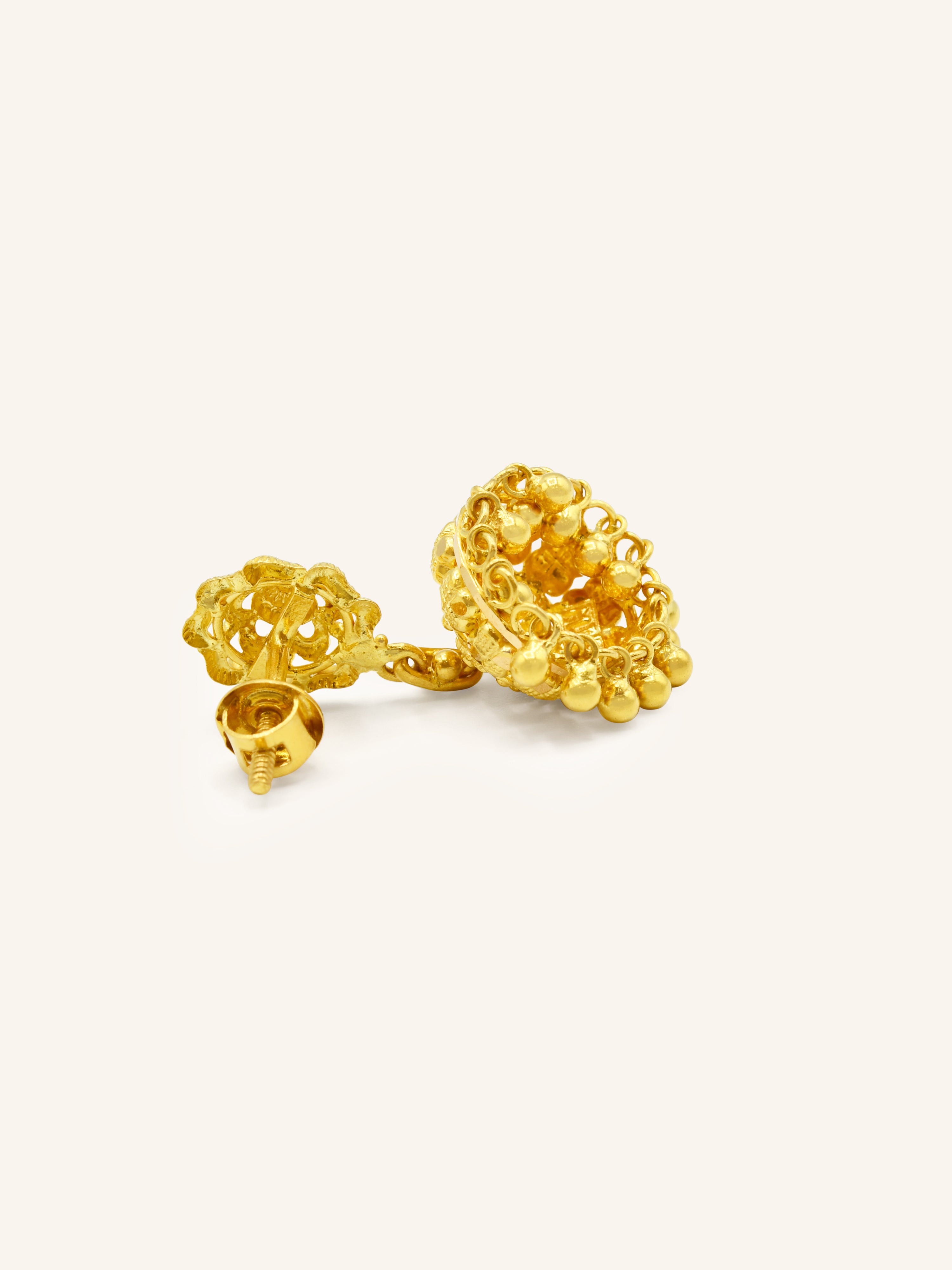 22ct Gold Jhumki Earring 8.02 GMS - Roop Darshan