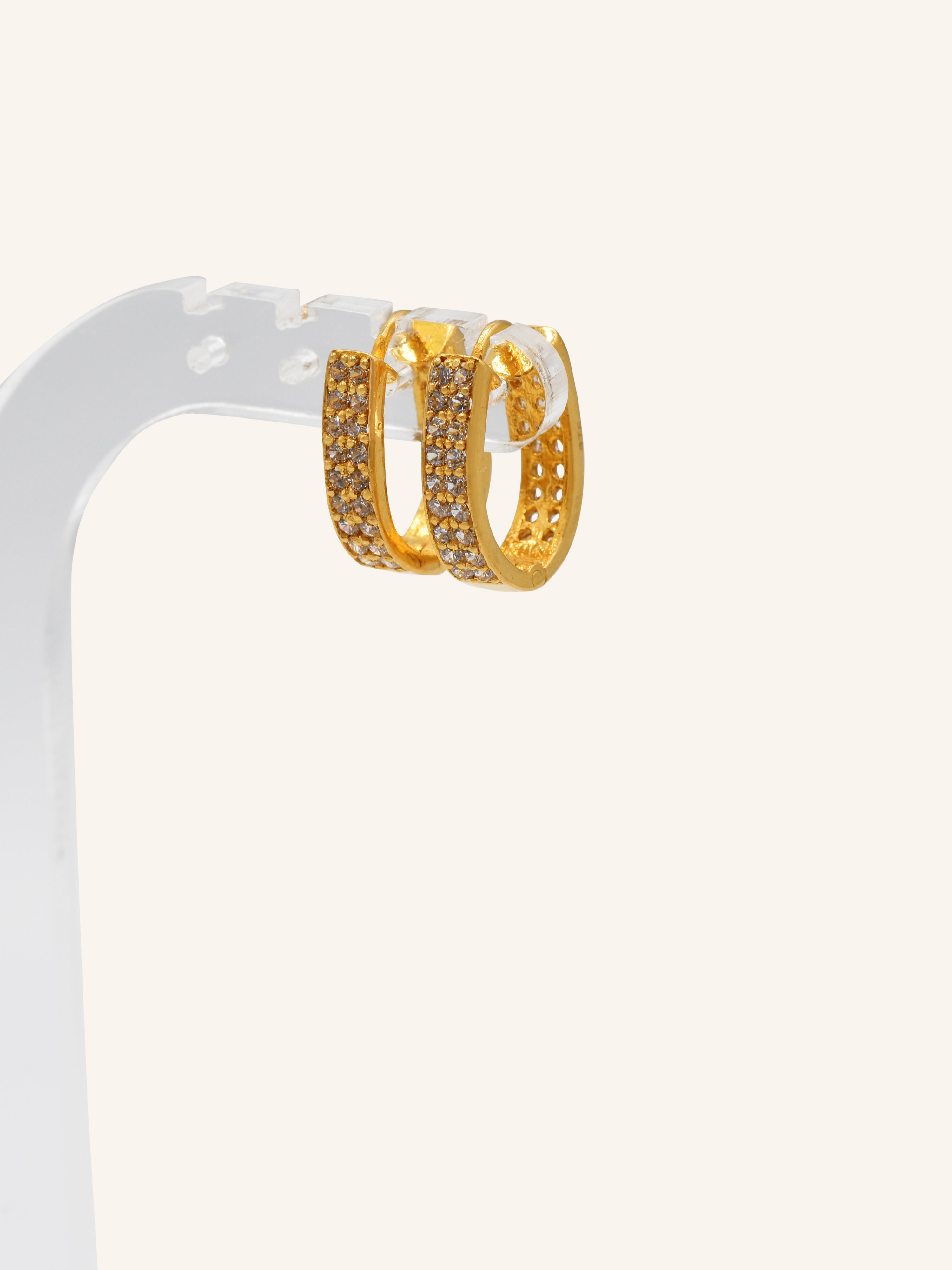 22ct Gold CZ Bali 4.02 GMS - Roop Darshan