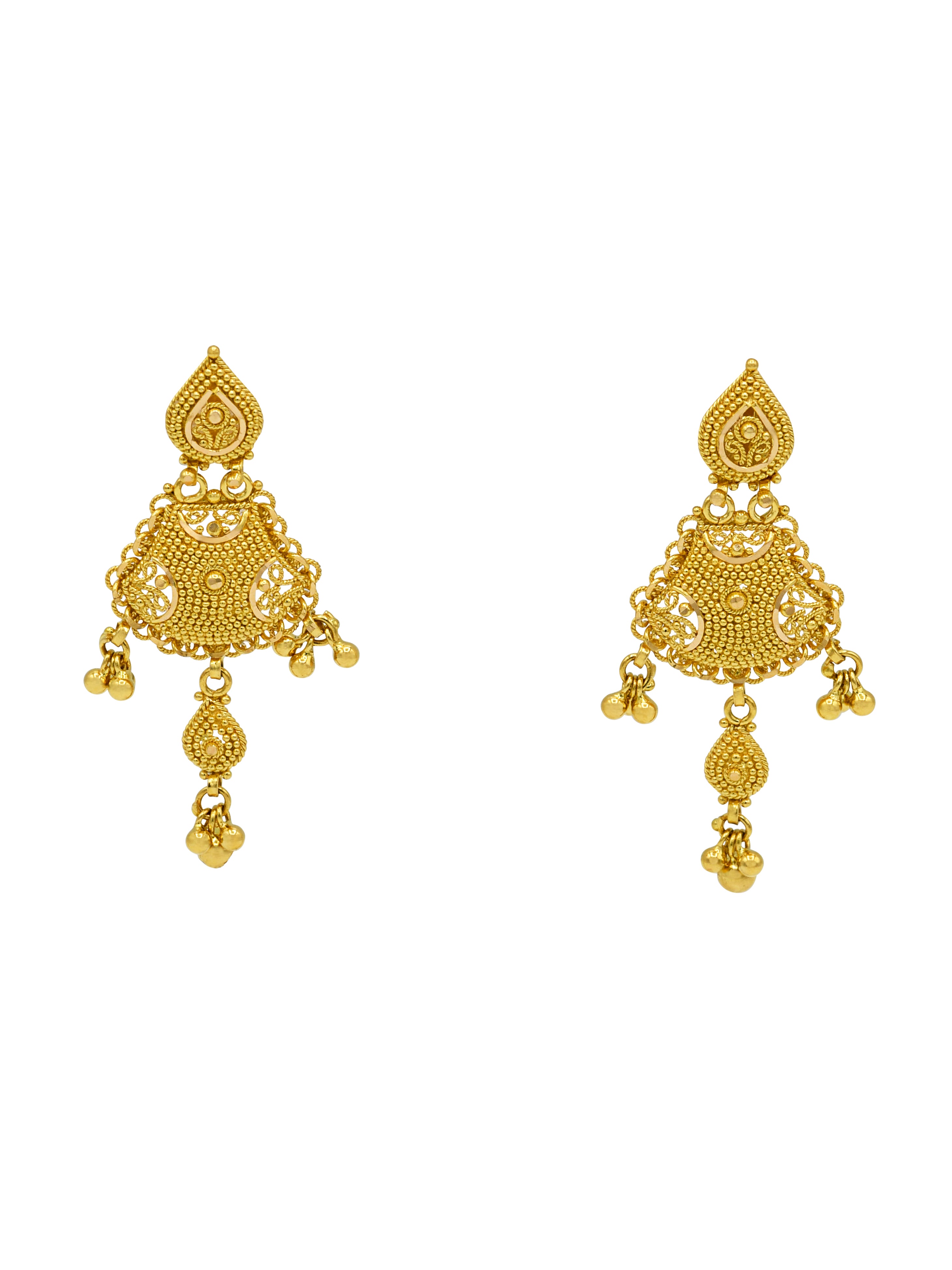 22ct Gold Earrings - Roop Darshan