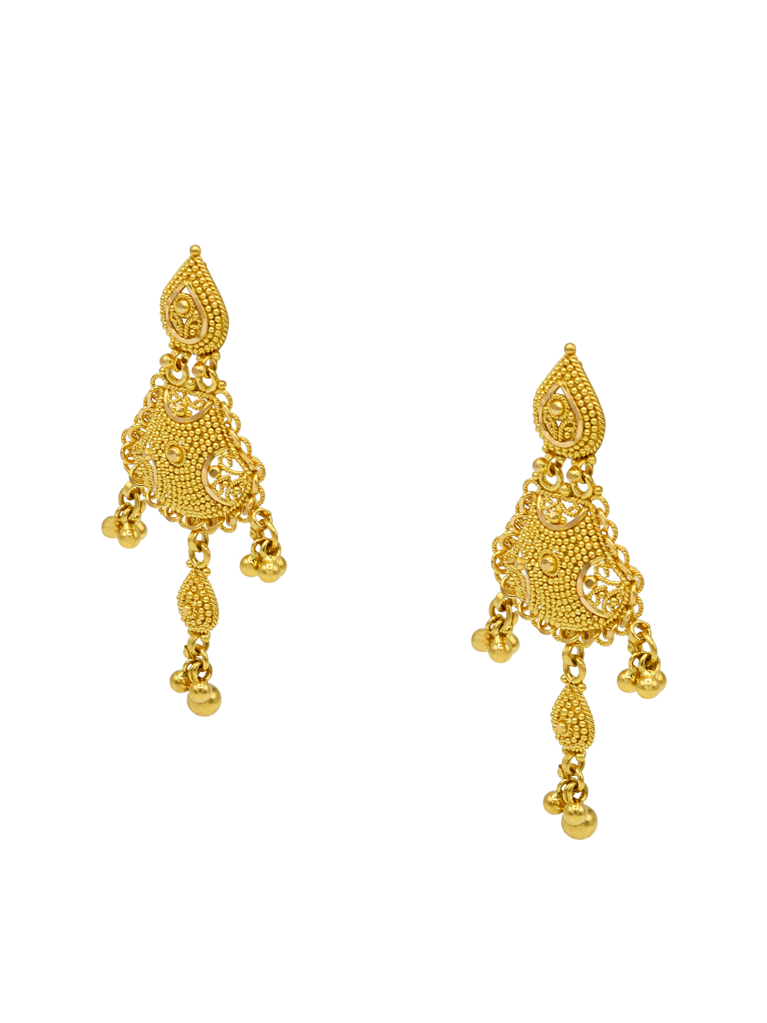 22ct Gold Earrings - Roop Darshan