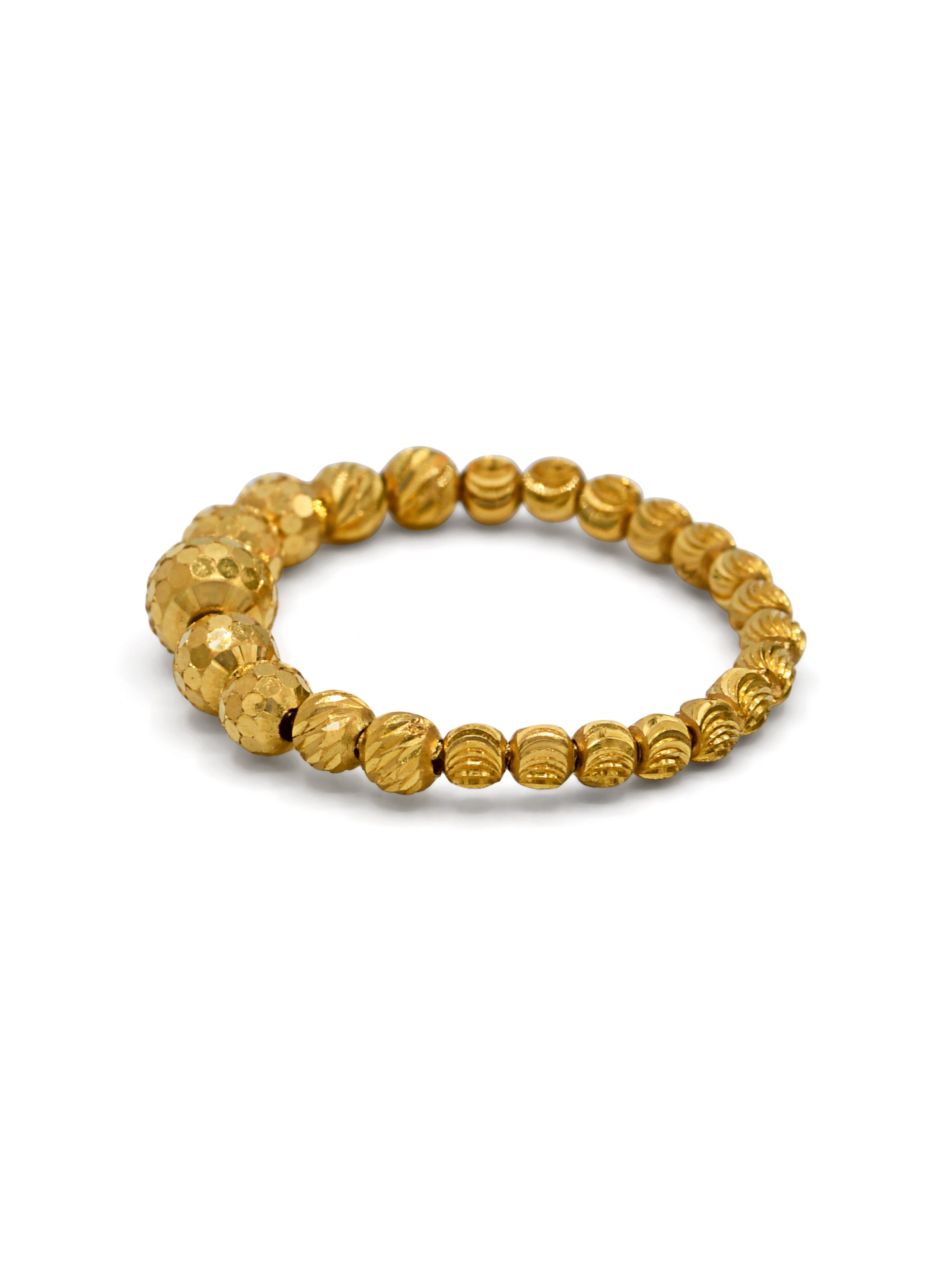 22ct Gold Ball Ladies Ring - Roop Darshan