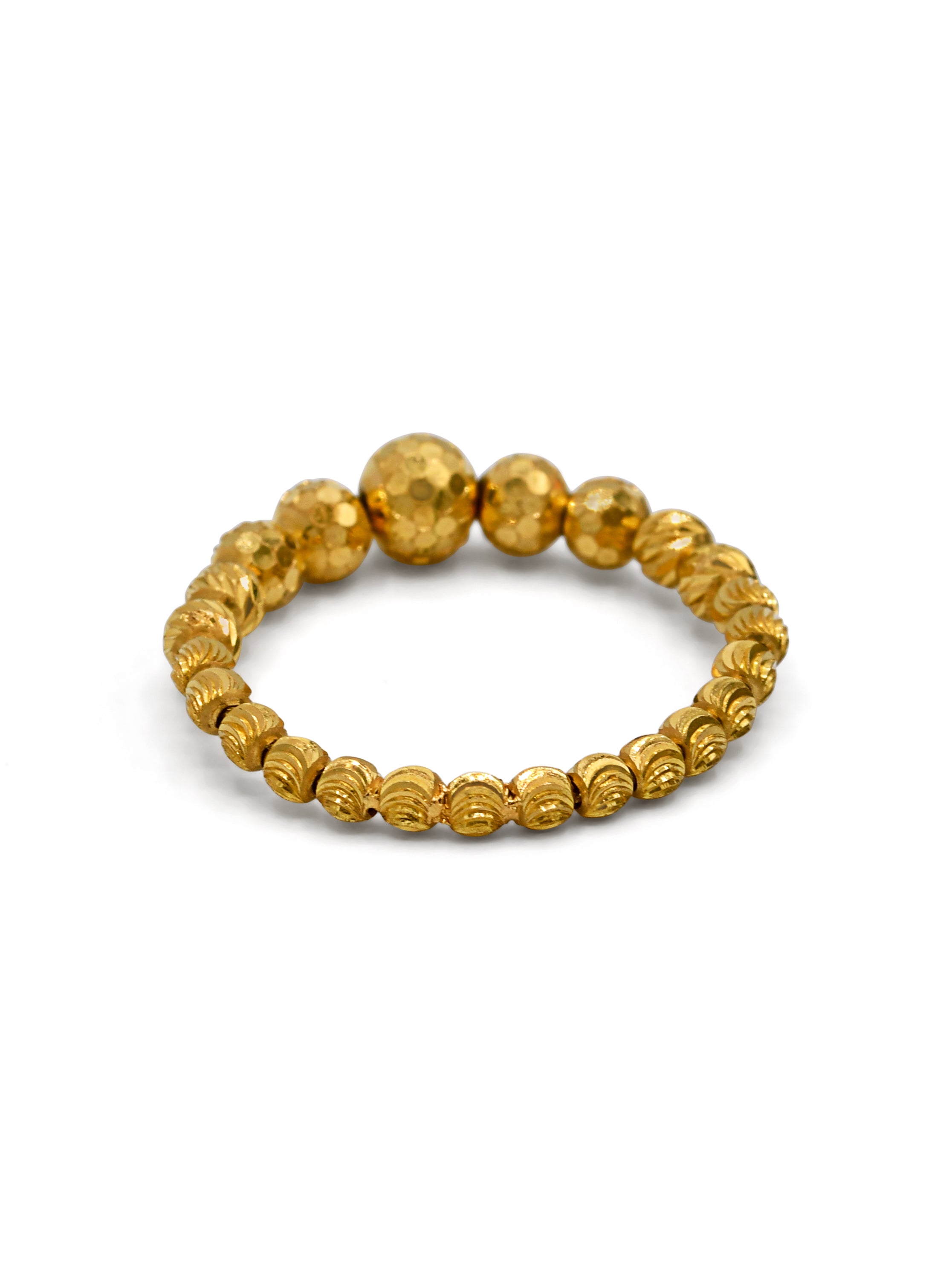 22ct Gold Ball Ladies Ring - Roop Darshan