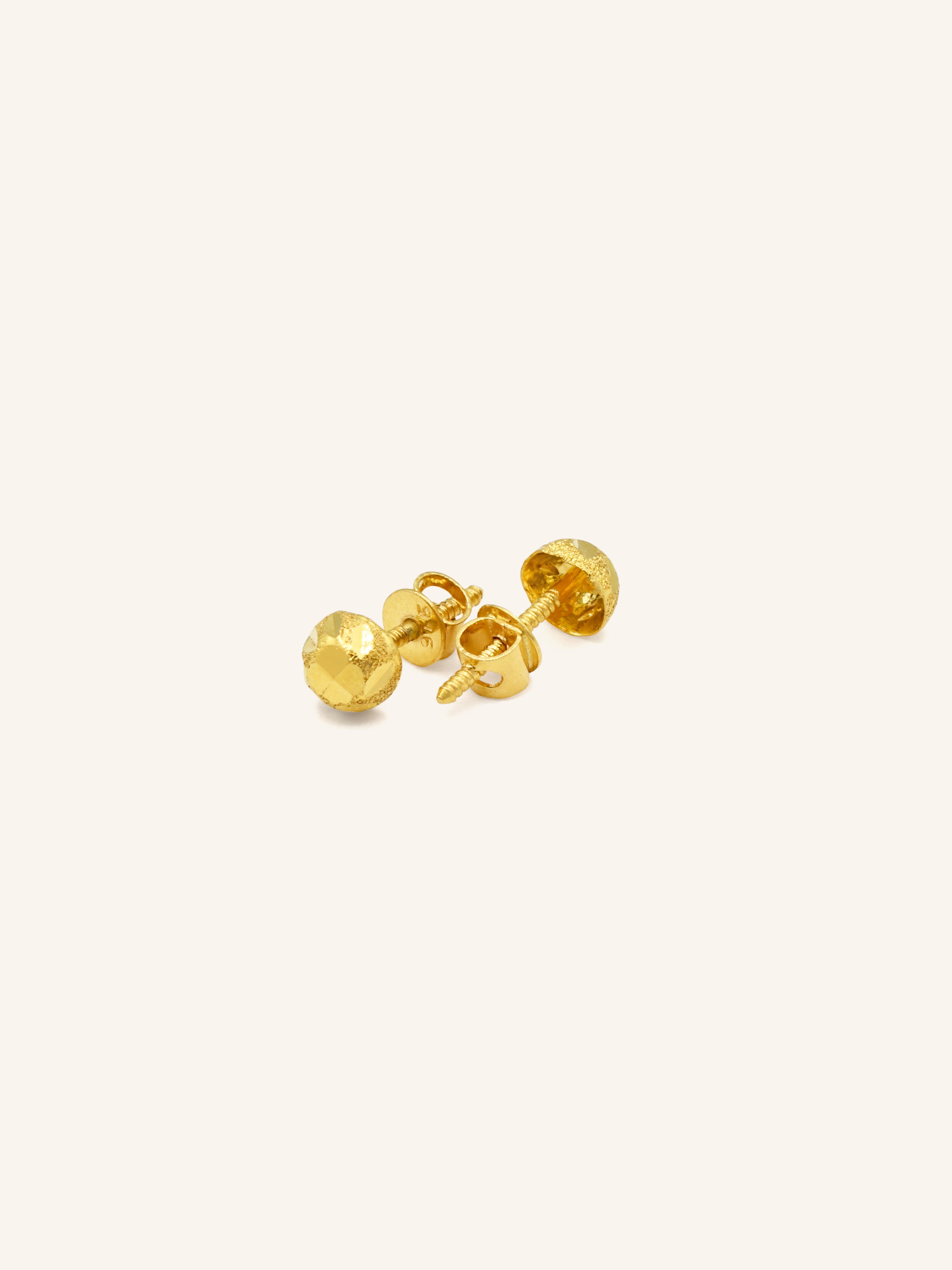 22ct Gold Stud Earring - Roop Darshan