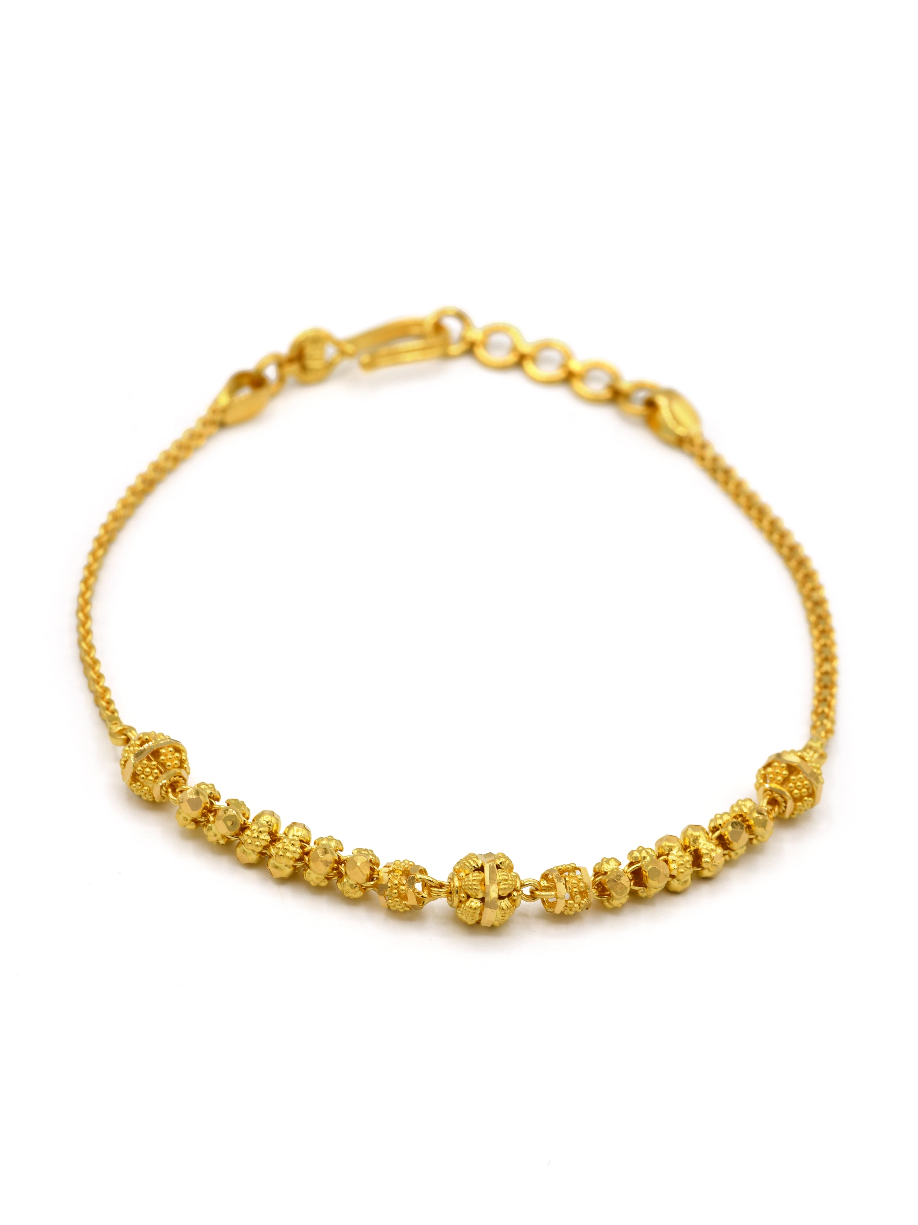 22ct Gold Ball Ladies Bracelet