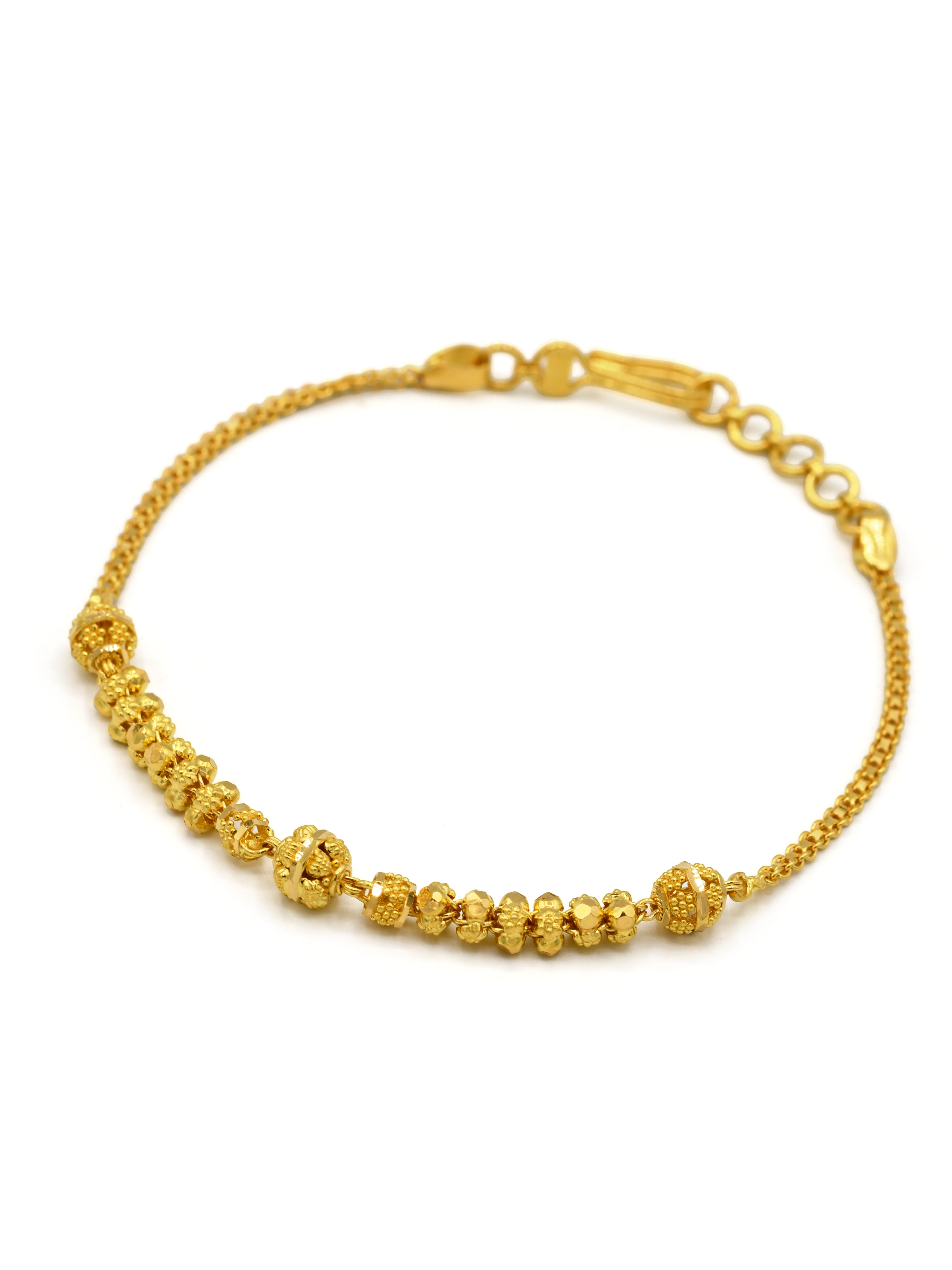 22ct Gold Ball Ladies Bracelet
