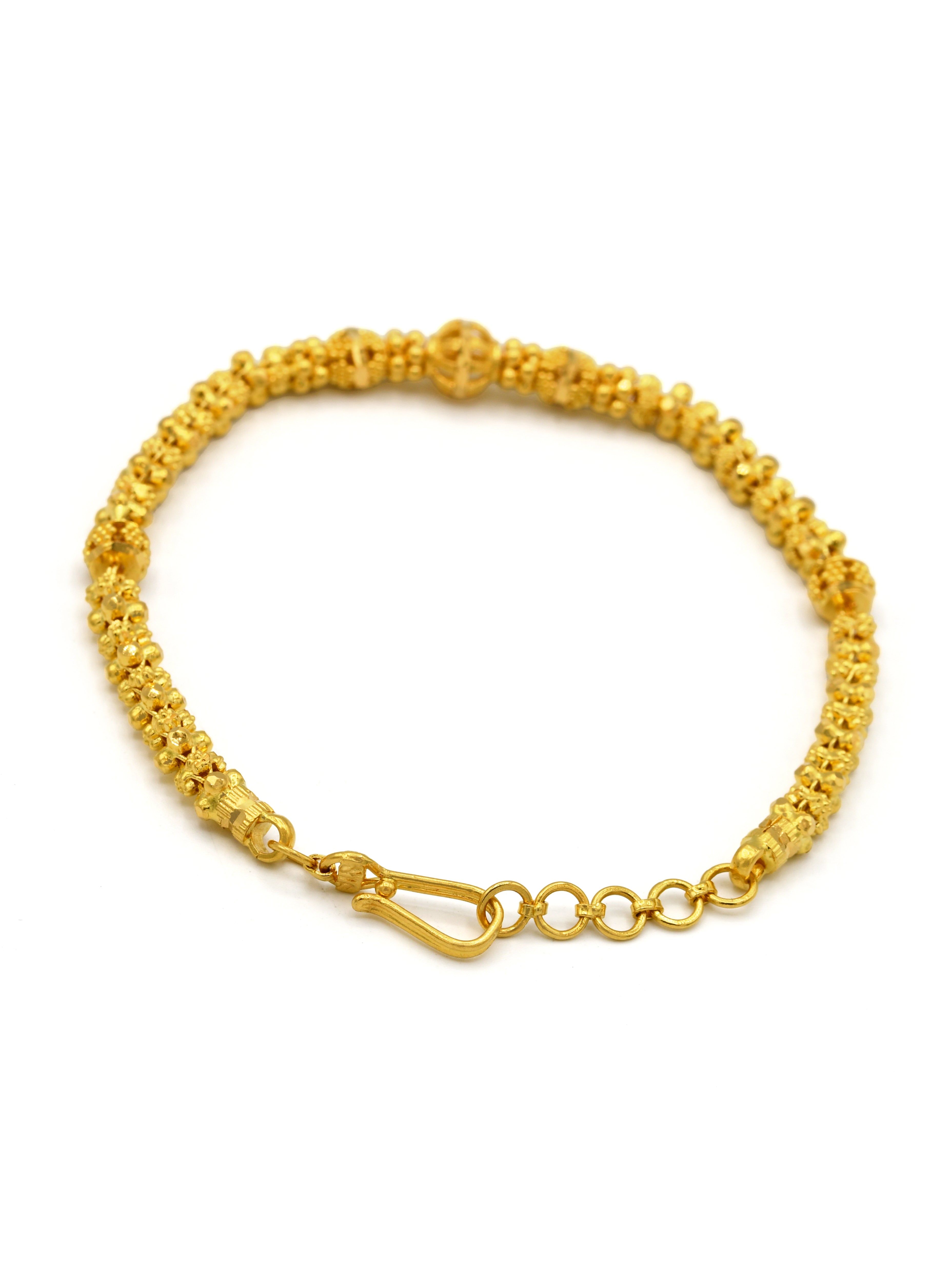 22ct Gold Ball Ladies Bracelet