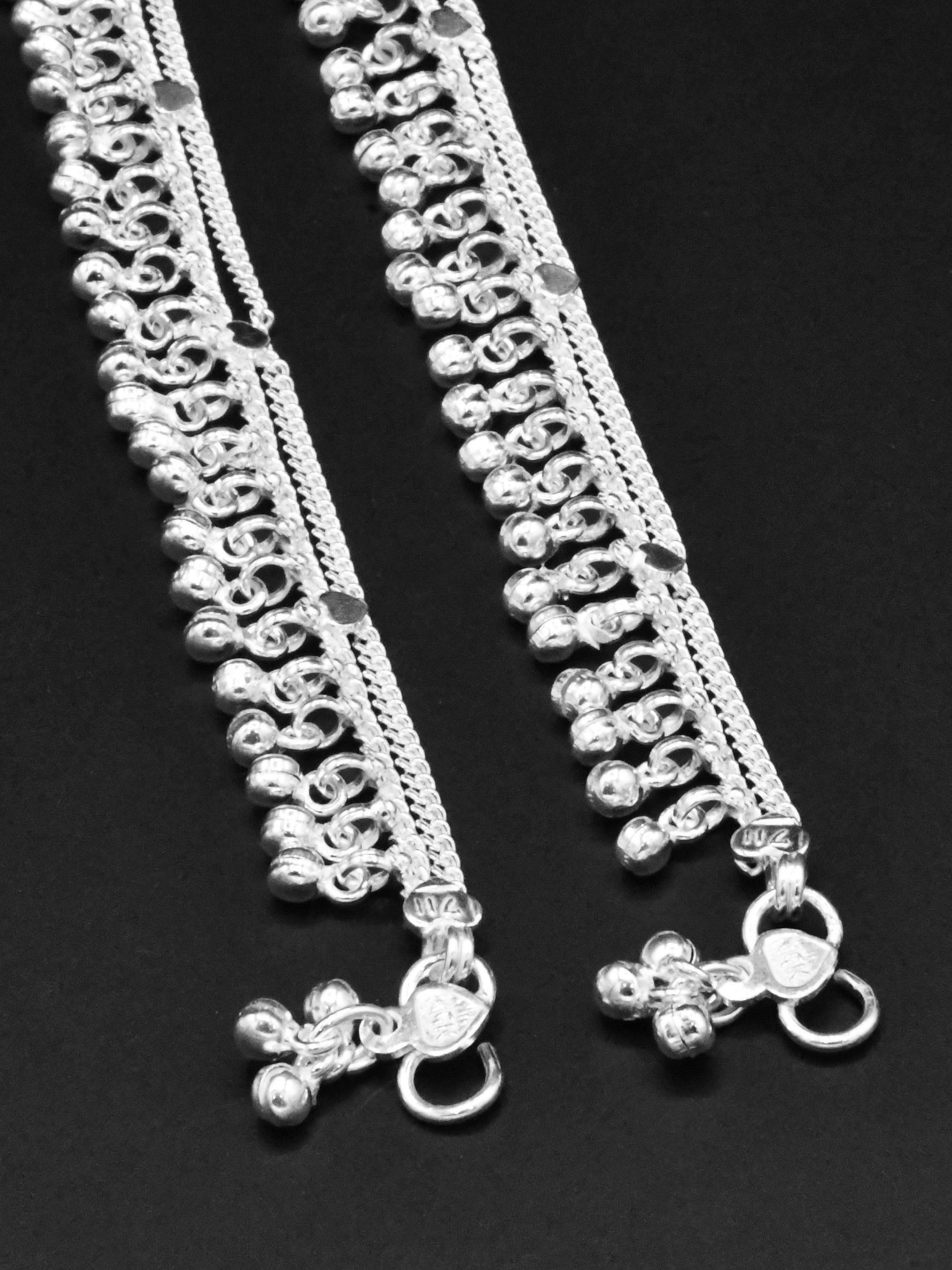 Baby Silver Anklets - Roop Darshan