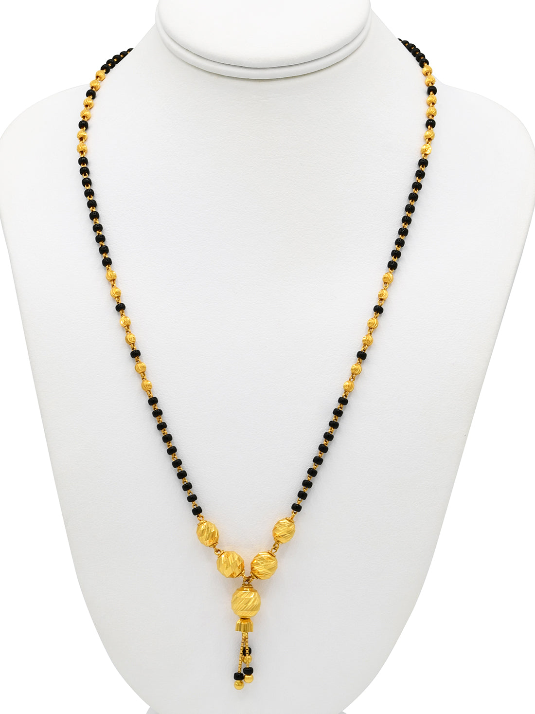 22ct Gold Ball Long Mangal Sutra - Roop Darshan